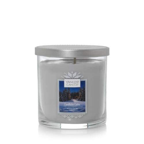 Yankee Candle CANDLELIT Cabin Small Tumbler Candle - 8oz Scented Soy Wax Candle for Home, Relaxation & Romantic Ambiance