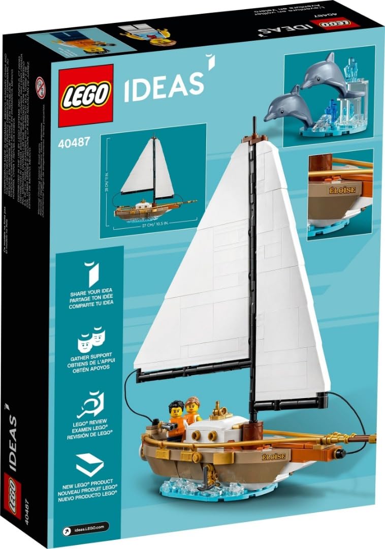 LEGO Ideas Sailboat Adventure 40487 Building Kit – Creative Model for Kids & Adults, Perfect for Home Decor, Gift, and Collectors