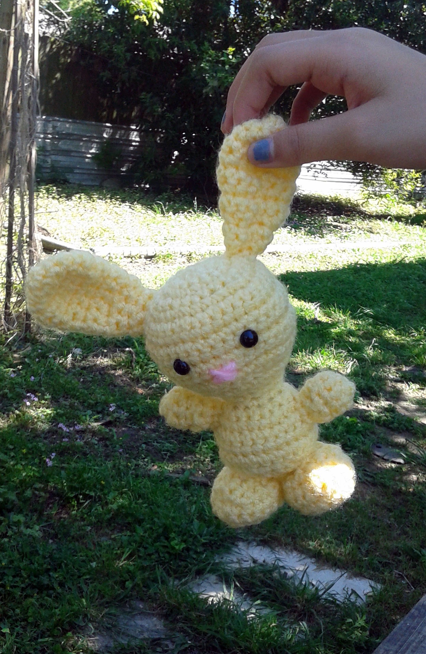Handmade Crochet Easter Bunny Plush Toy - Soft & Cuddly Stuffed Animal for Kids, Easter Decorations & Gift Ideas - Perfect for Easter Baskets, Nursery Decor & Spring Home Decor