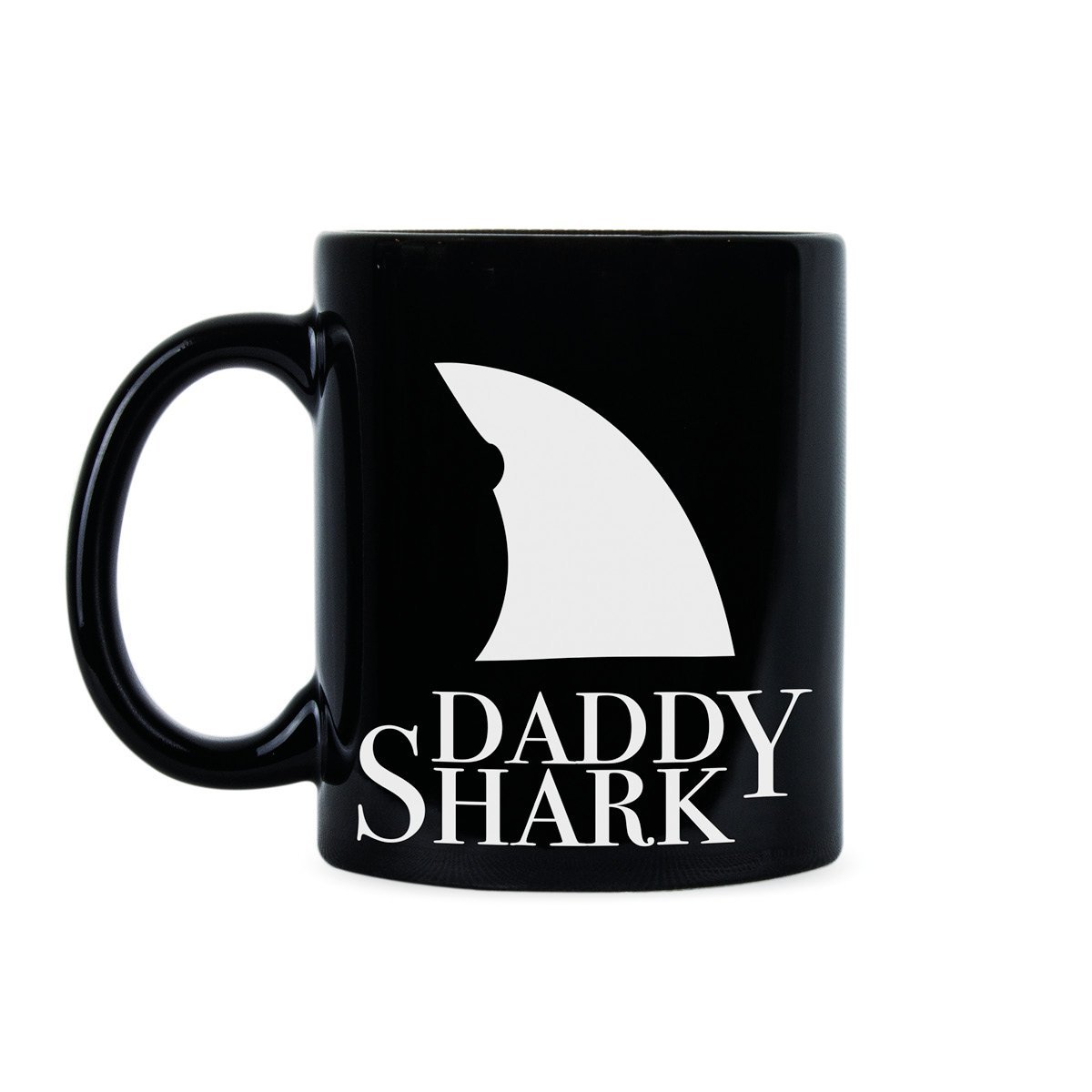 Daddy Shark Coffee Mug - Funny Papa Shark Gift for Dad, Father's Day Present - Perfect for Coffee, Tea & Office Use