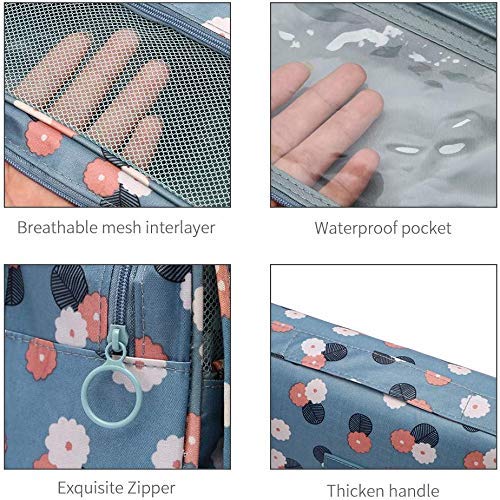 AASTIK Waterproof Hanging Toiletry Bag - Travel Organizer & Cosmetic Pouch for Men & Women - Portable Makeup & Shaving Kit - Perfect for Camping, Gym, Business Trips & Vacation