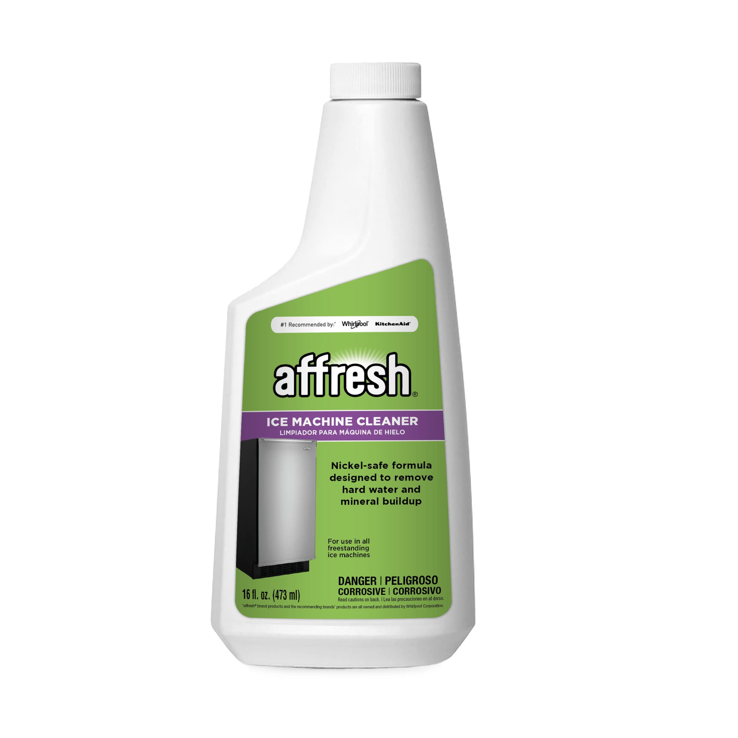 Affresh Ice Machine Cleaner - Removes Hard Water & Mineral Buildup for Better Tasting Ice | Compatible with Most Refrigerators & Ice Makers | Perfect for Home, Office & Commercial Use