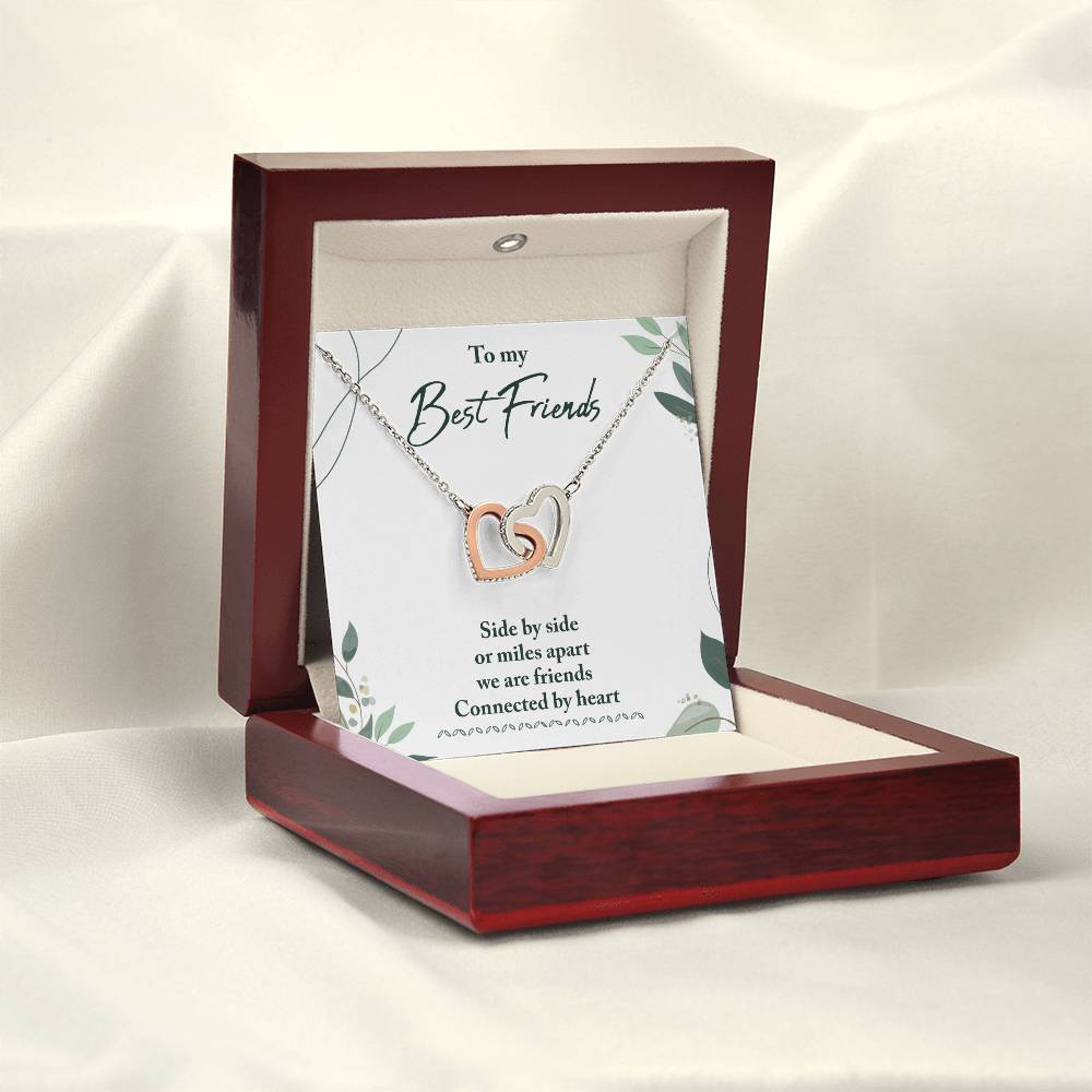 Best Friend Gifts - Long Distance Friendship Gifts for Her/Him - Heart Connection Keepsake - Perfect for Birthday, Anniversary & Miss You Moments