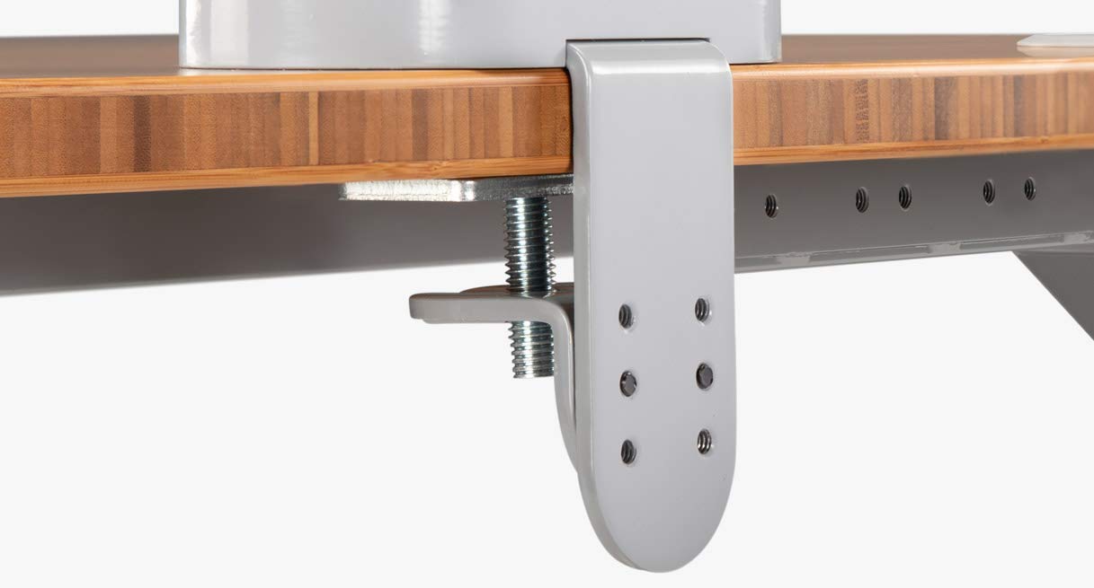 Uplift Desk Zilker Dual Monitor Arm - Adjustable Ergonomic Stand for 13-32 Inch Screens (White) - Perfect for Home Office, Gaming & Workspace Setup
