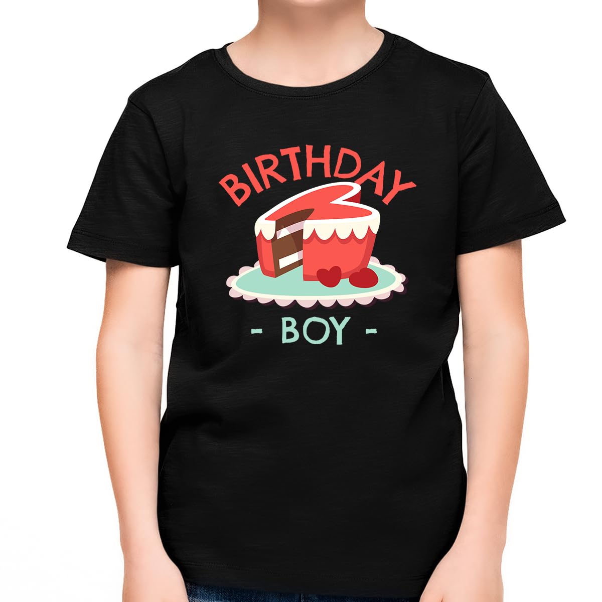 Fire Fit Designs Boys Birthday Shirt - Cute Birthday Cake Graphic Tee for Toddler & Kids - Perfect for Birthday Parties & Celebrations
