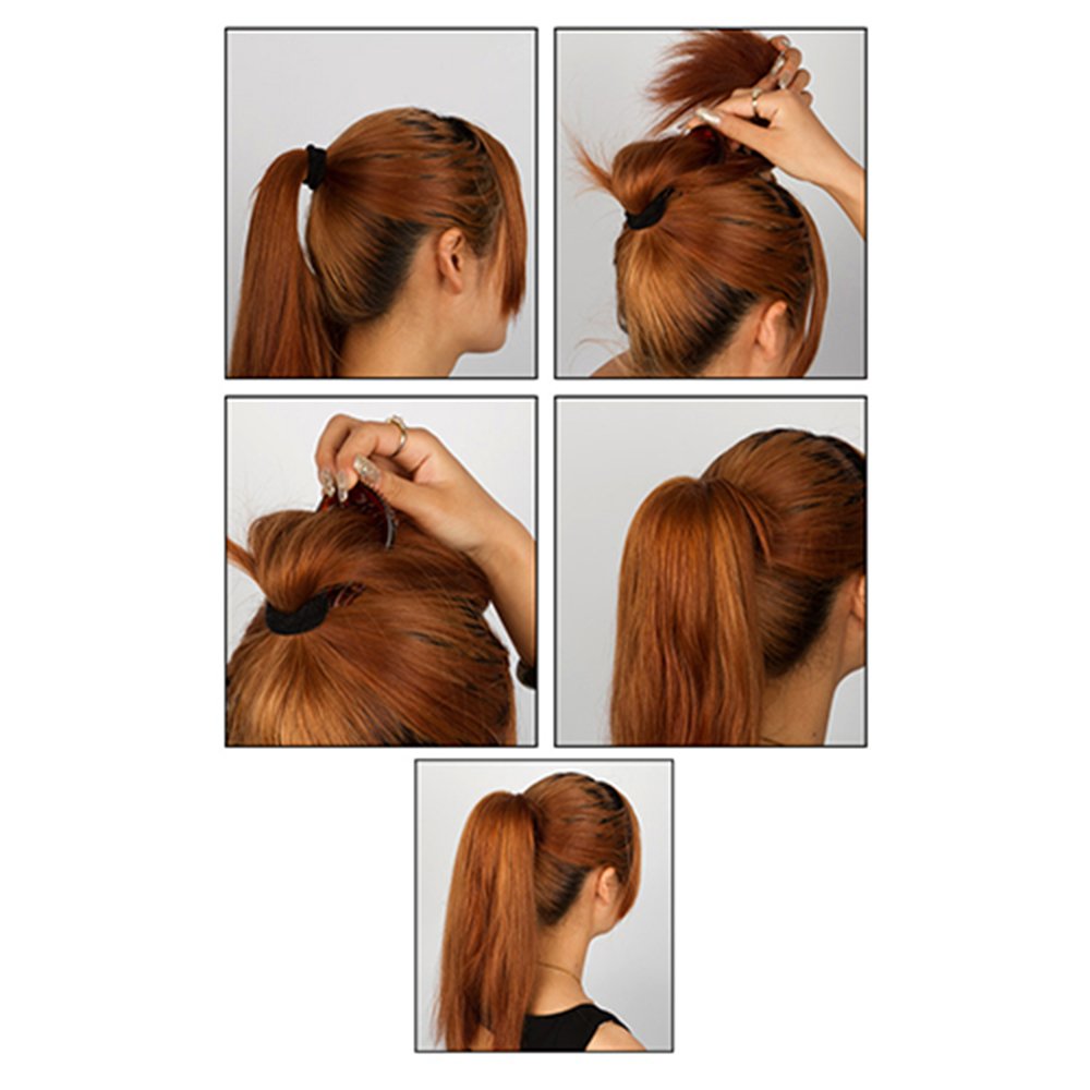 2Pc Magic BUMP IT UP Volume Inserts for Hair – Donut Ponytail Bumpits, Bouffant & Beehive Styles | Hair Comb Pads, Base Foam for Braids & Updos | Styling Beauty Tool for Weddings, Parties & Everyday Glam