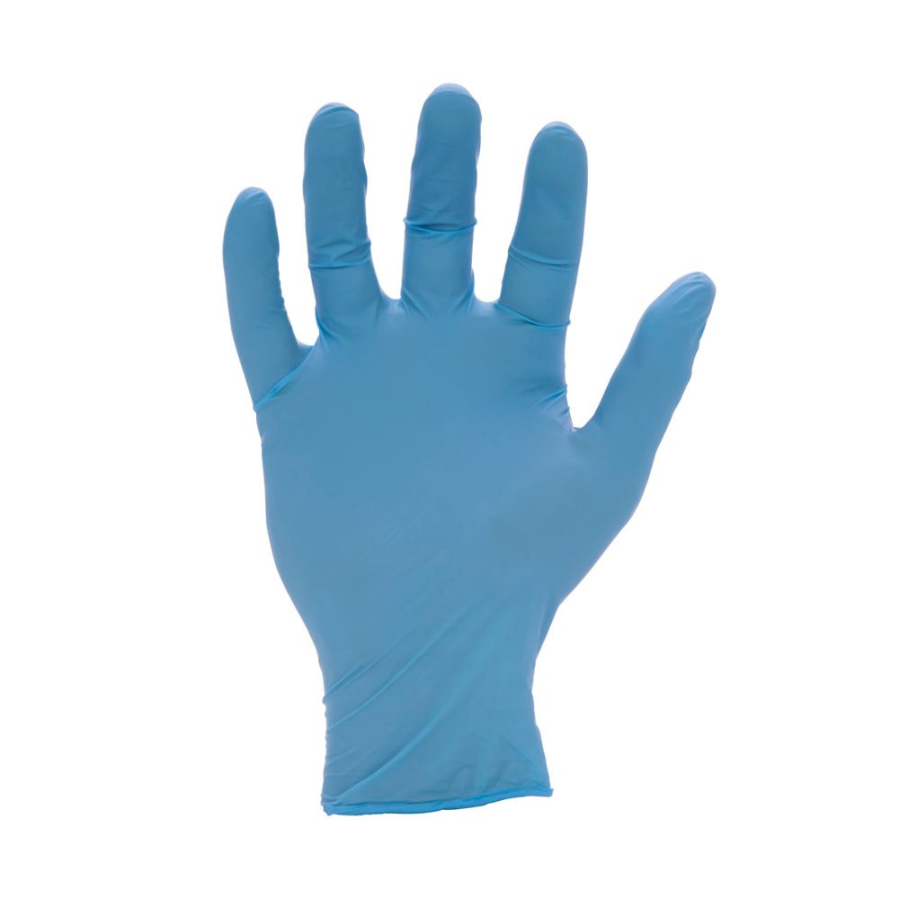 212 Performance NTG 03 008 Disposable 5mil Blue Nitrile Gloves (Latex Free), Small (100 Count) - Powder-Free, Chemical Resistant Safety Gloves for Medical, Cleaning, Food Handling & Industrial Use