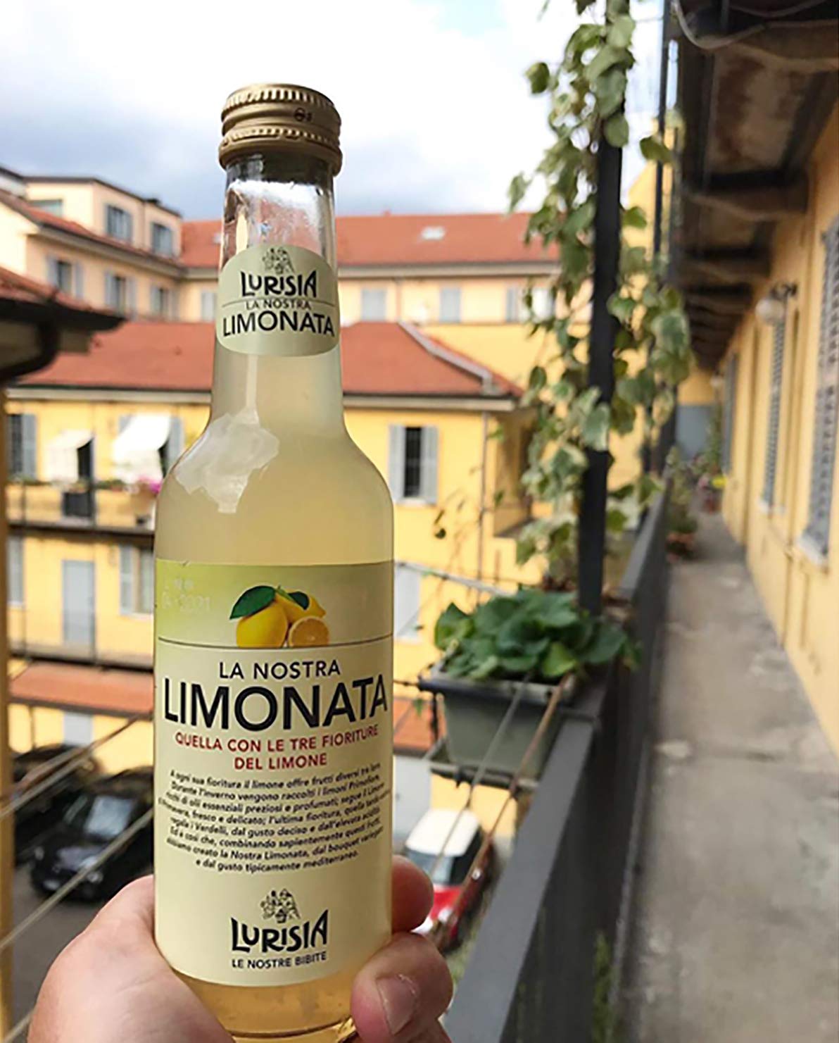 Lurisia La Nostra Limonata - Premium Italian Sparkling Lemon Soda Drink, 9.3 oz Glass Bottles (Pack of 24) - Refreshing Carbonated Beverage for Parties, Picnics & Summer Gatherings
