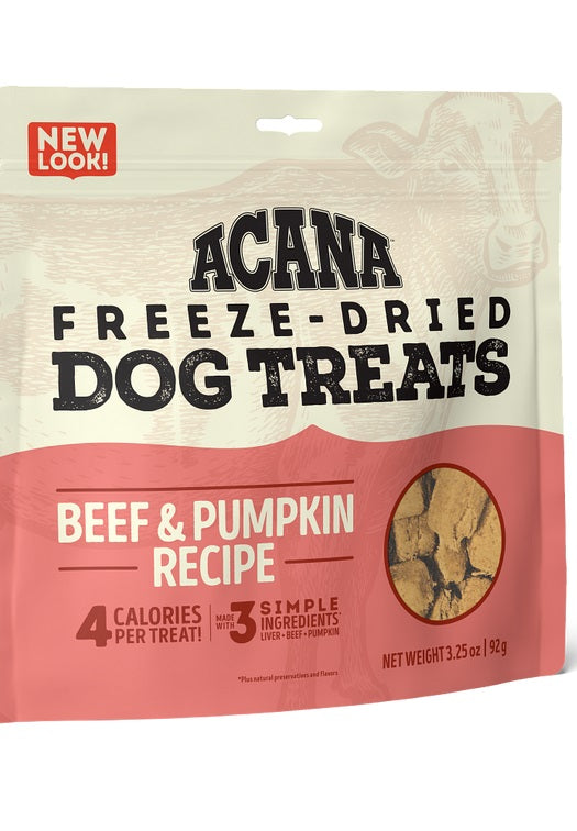 Premium Freeze-Dried Beef & Pumpkin Dog Treats – All-Natural, Grain-Free, High-Protein Snacks for Training & Rewarding Your Pet – Perfect for Puppies & Adult Dogs