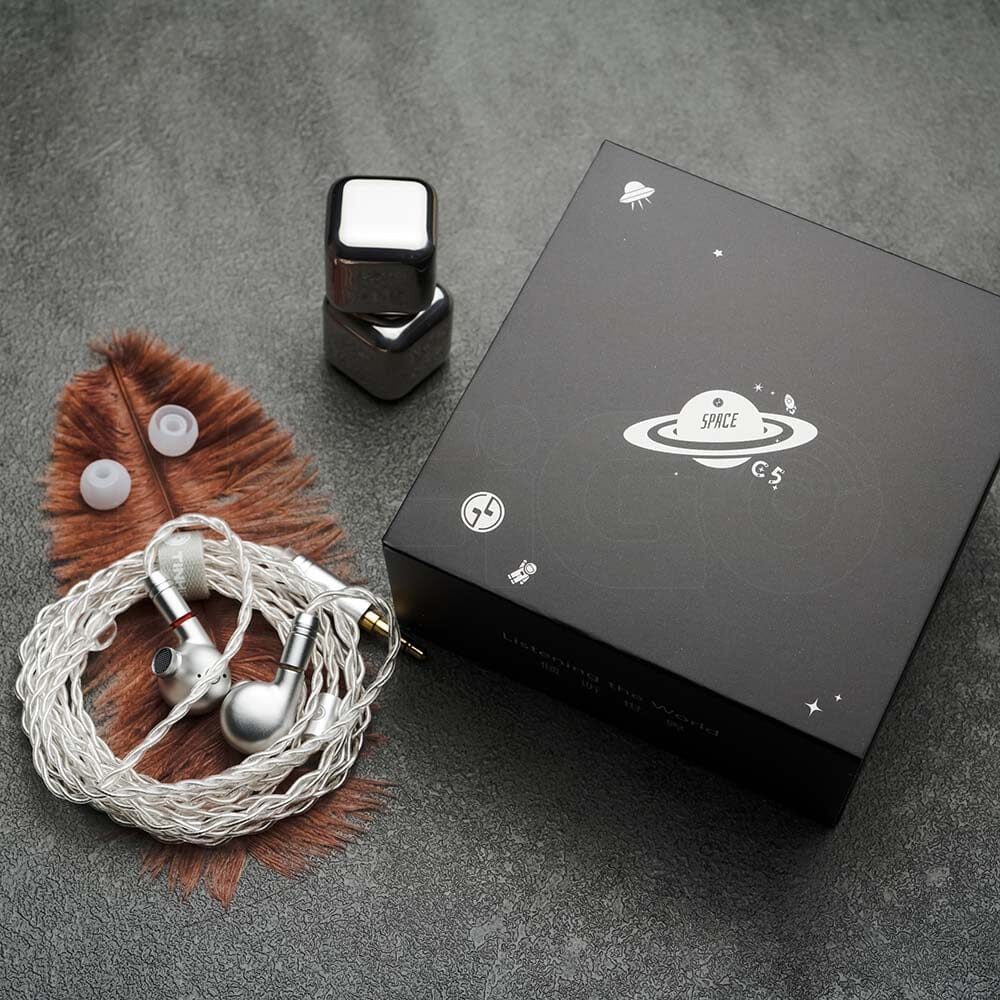 TinHiFi C5 Custom In-Ear Monitors with 10x10mm Square Plate Diaphragm & Balanced Armature Drivers - Perfect for Audiophiles, Musicians, and Studio Monitoring