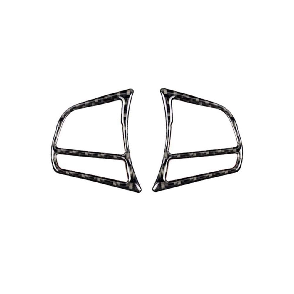 HIGHER MEN Carbon Fiber Steering Wheel Button Stickers for BMW F20 F21 F30 F32 F34 - Durable Interior Car Accessories, Perfect for Daily Driving and Car Enthusiast Upgrades