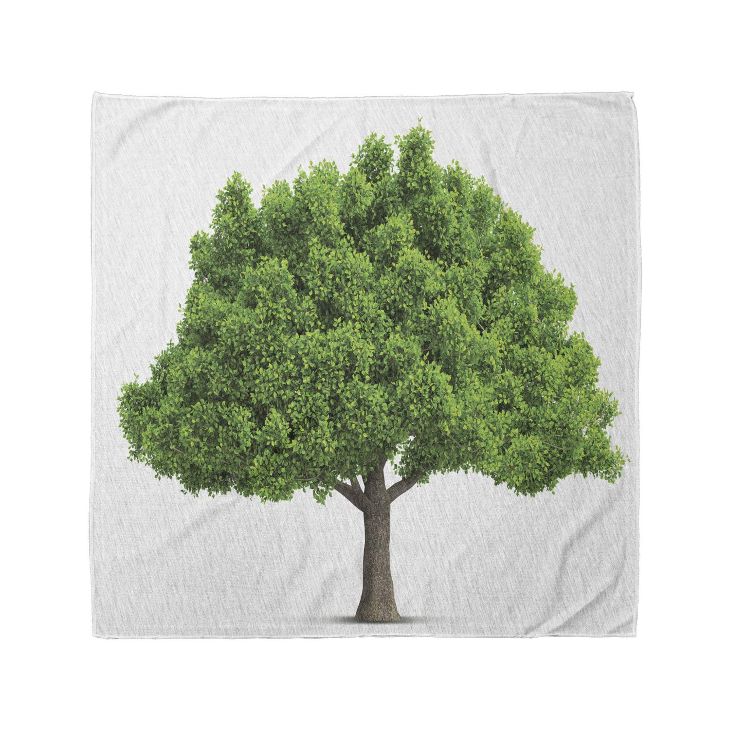 Ambesonne Tree Bandana - Realistic Nature Design Unisex Head & Neck Scarf for Hiking, Camping & Outdoor Adventures