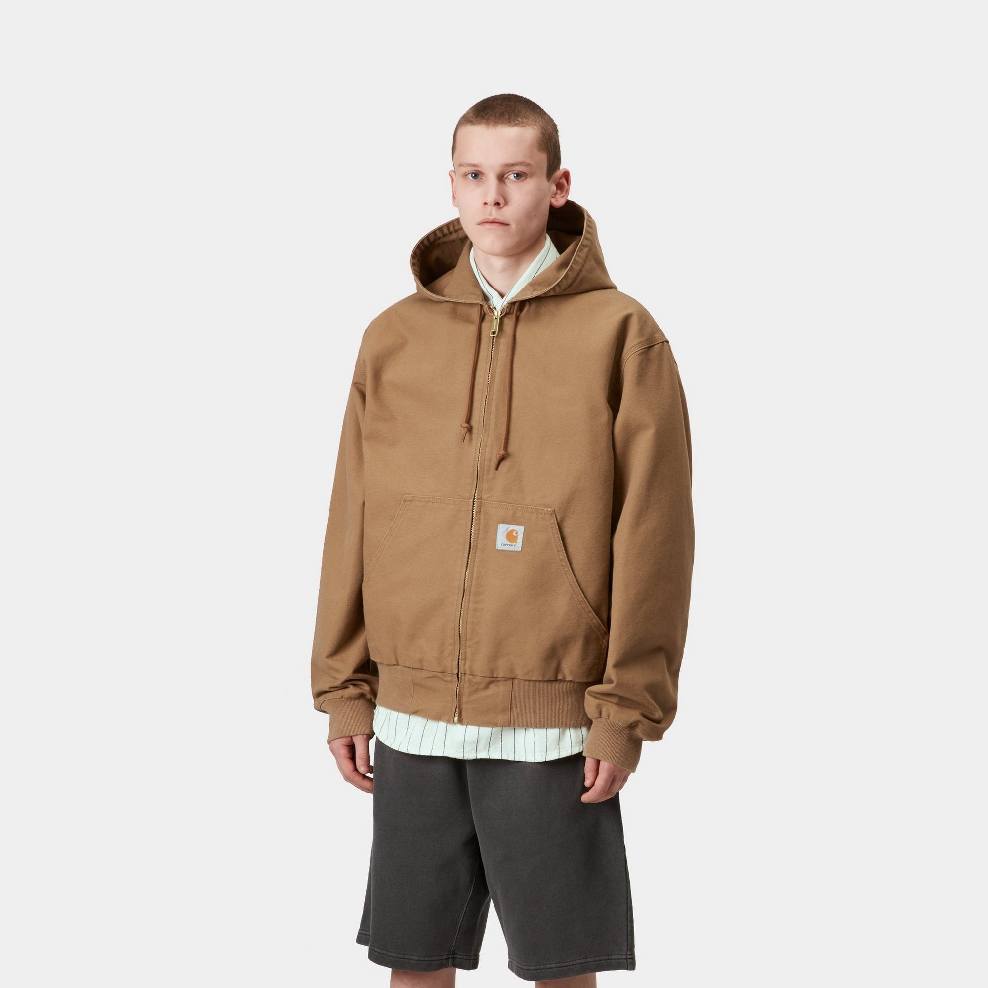 OG Active Jacket for Men & Women - Lightweight Spring Windbreaker with Hamilton Brown Rinsed Finish | Perfect for Outdoor Activities, Hiking & Casual Wear