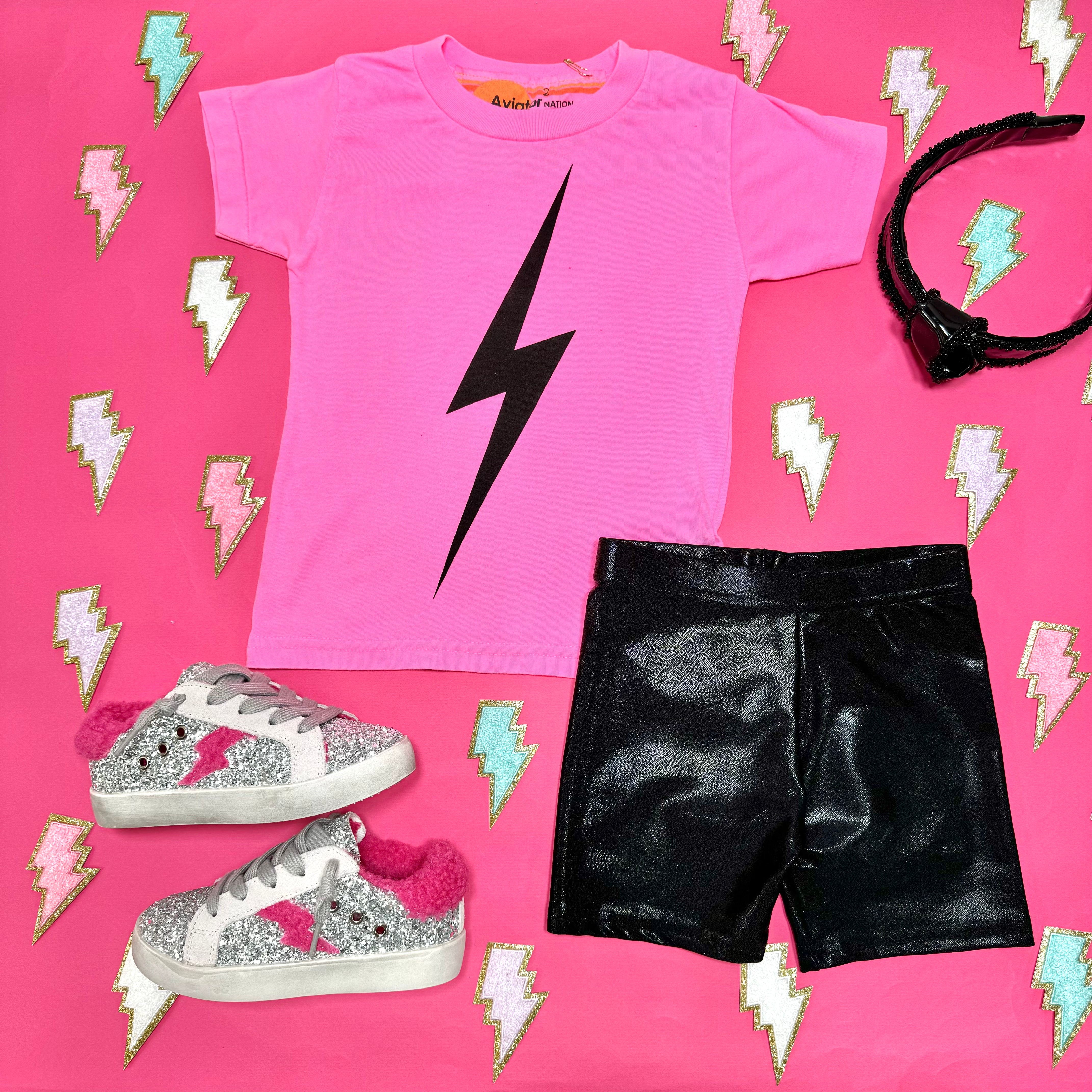 BOLT NEON TSHIRT - Bright Unisex Graphic Tee for Men & Women - Perfect for Rave, Party, and Festival Outfits