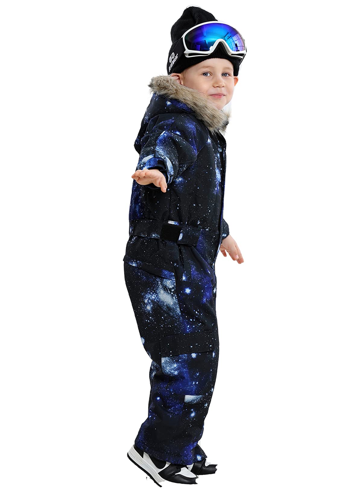 Kids Waterproof Snowsuits for Girls & Boys - Colorful Winter One-Piece Ski Coveralls & Jumpsuits | Warm Snow Play, Skiing, Outdoor Winter Activities