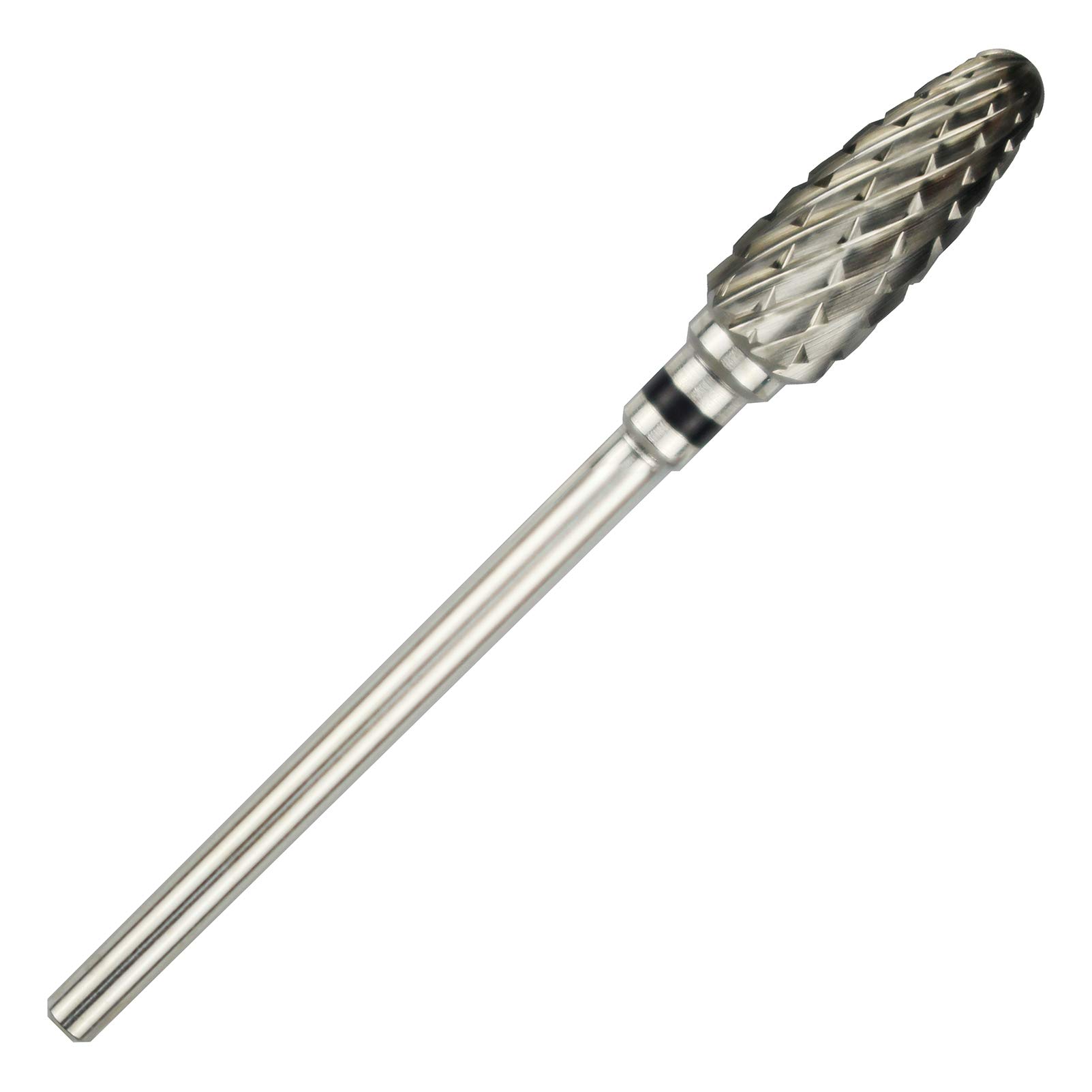 Professional C&I Flame Bit Carbide Nail Drill - Extra Coarse (XC) Silver Tip for Electric Manicure Machines | Perfect for Nail Art, Acrylics & Gel Extensions | Salon & Home Use