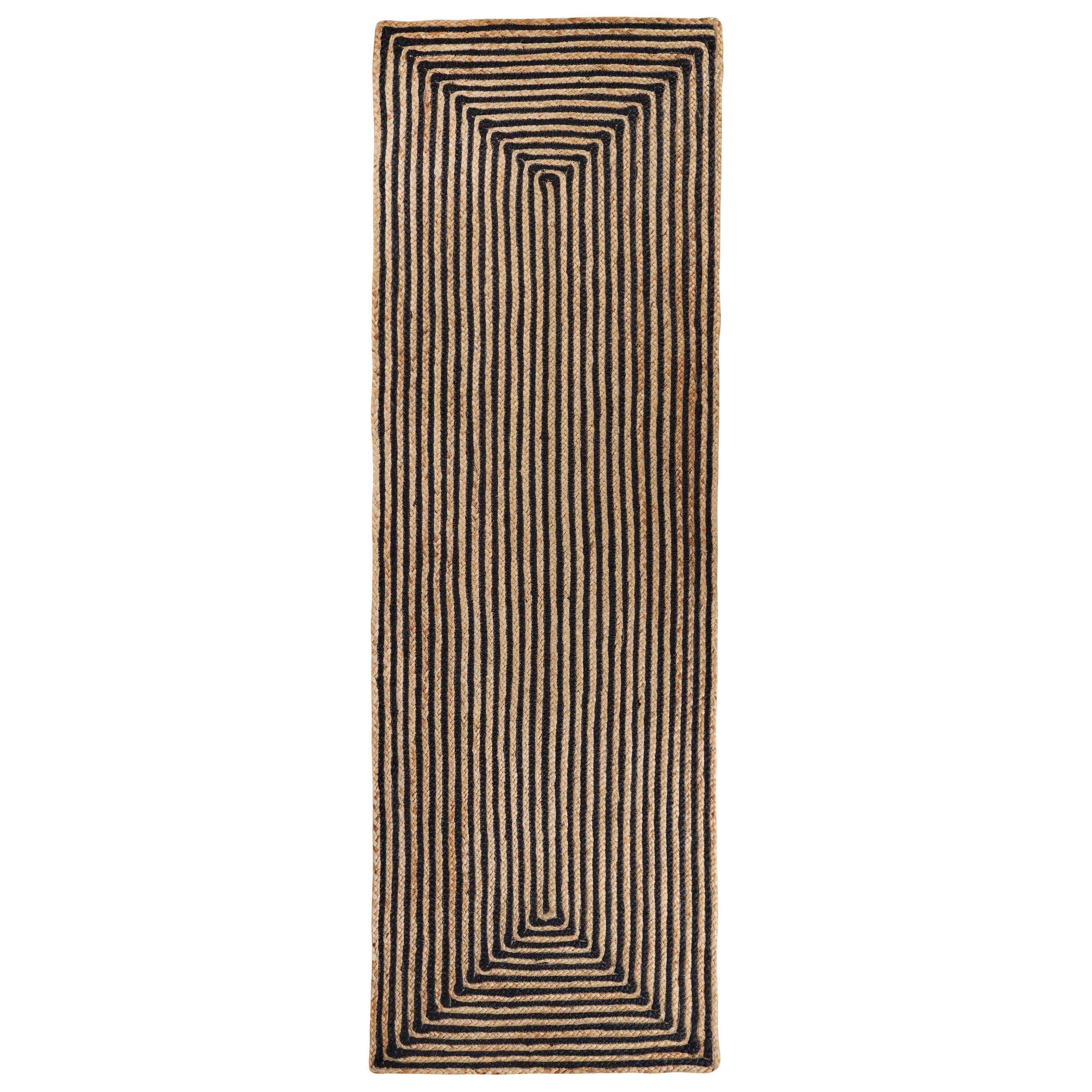 Braided Jute Reversible Handwoven Rug - Natural Fiber Indoor/Outdoor Area Rug for Living Room, Bedroom, Patio & Deck - Eco-Friendly Home Decor