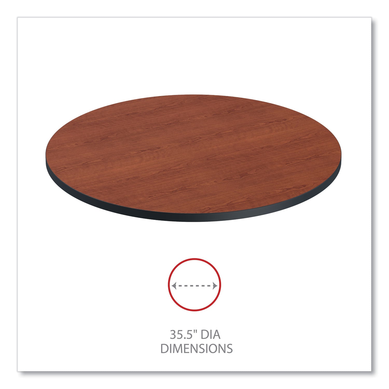 Alera® Reversible Round Laminate Table Top - 35.5
