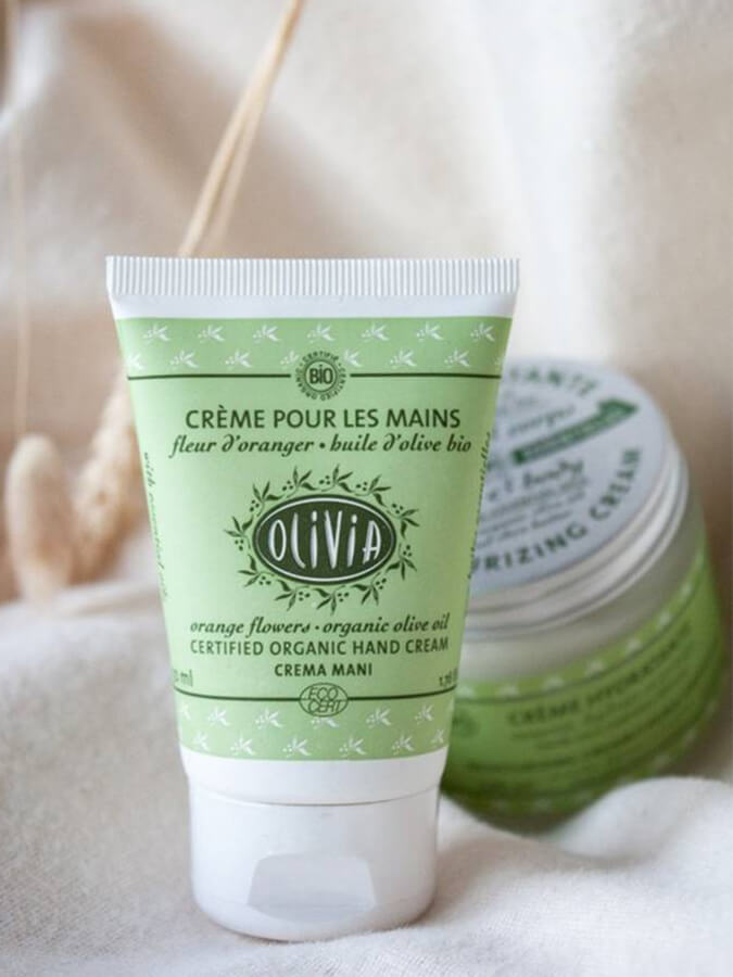 Olivia Certified Organic Olive Oil Hand Cream 50ml - Moisturizing & Nourishing for Dry Skin - Perfect for Winter Care & Daily Hydration