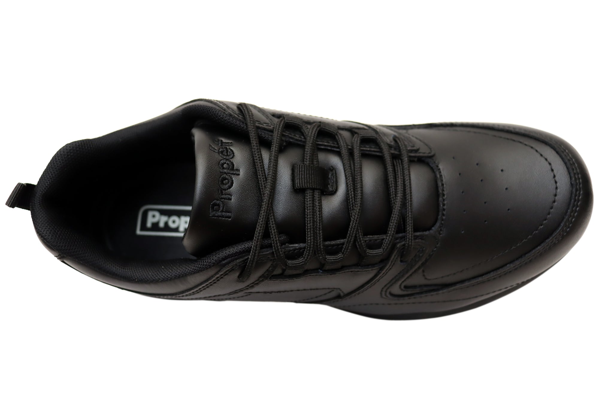 Propet Men's Life Walker Sport 3E Extra Wide Comfortable Leather Walking Shoes - Perfect for Diabetics, Elderly & All-Day Comfort