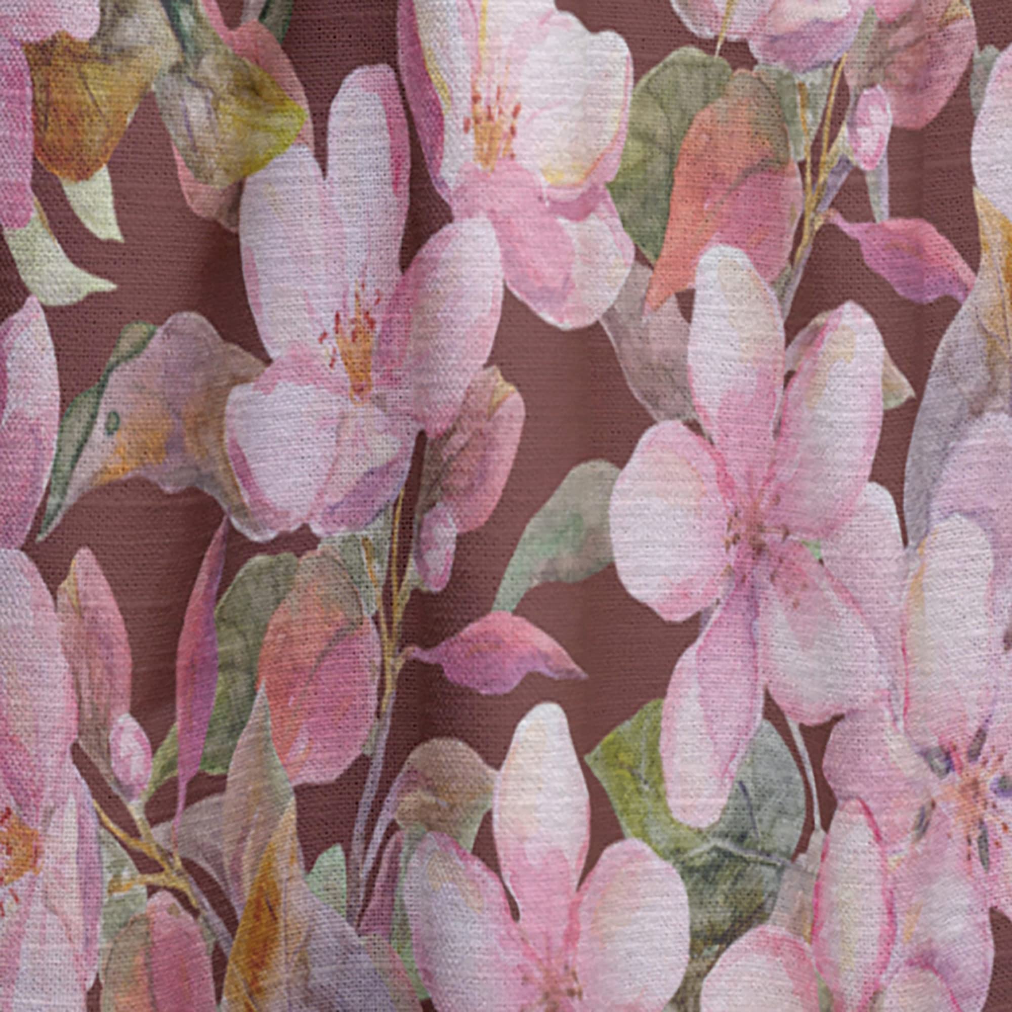 DesignQ Pink Blossom Floral Blackout Curtains - Thermal Insulated Single Panel 52x95 Inches - Elegant Window Treatments for Bedroom & Living Room (Perfect for Home Decor, Privacy & Light Control)