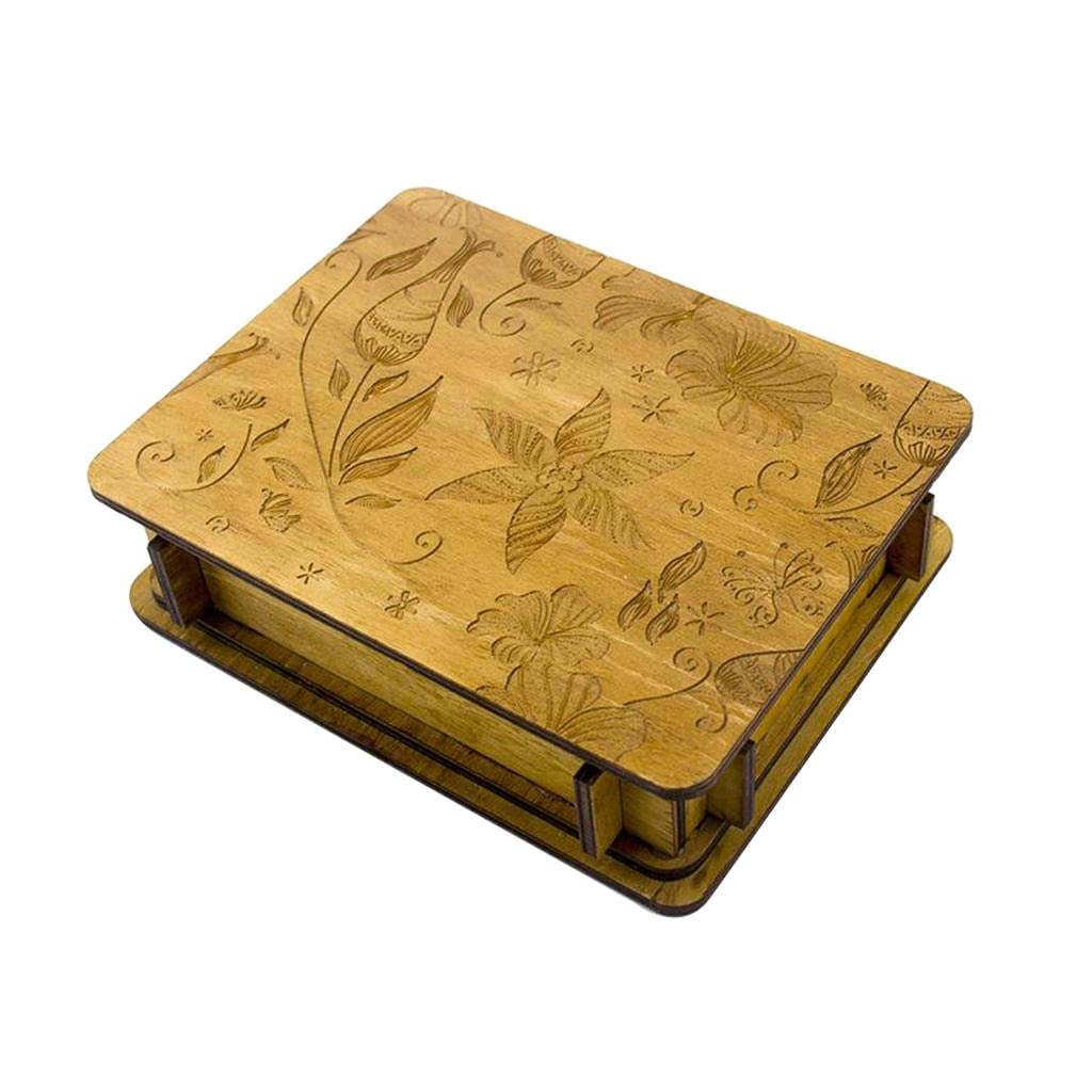 Enakshi Wooden Puzzle Box - Magic Brain Teaser Toy for Kids & Adults - Great for Gifts & Family Game Night