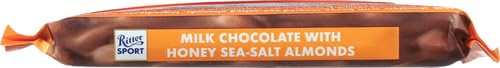 Ritter Sport Milk Honey Salt Almond Chocolate Bar - 3.5 oz | Premium German Chocolate for Gifts, Snacking & Dessert Recipes