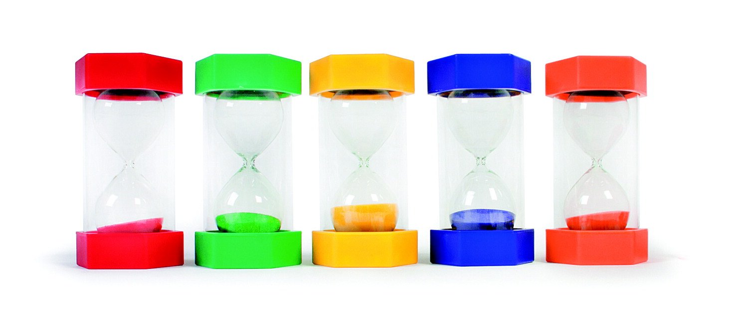 SI Manufacturing 16505 Jumbo 10 Minute Sand Timer - Large Classroom Timer for Kids Activities, Board Games, Cooking, and Learning Tools | Durable Plastic Hourglass for Teachers & Parents