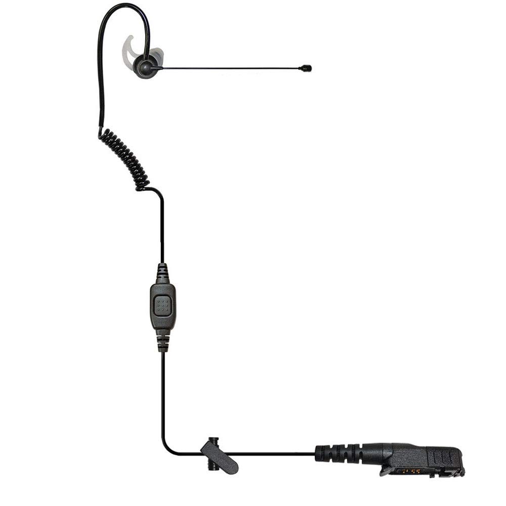 Klein Electronics Comfit-M9 Single-Wire Noise Canceling Boom Microphone for Motorola Radios | Flat PTT Button | M9 Connector Compatible | Perfect for Construction, Security & Outdoor Communication