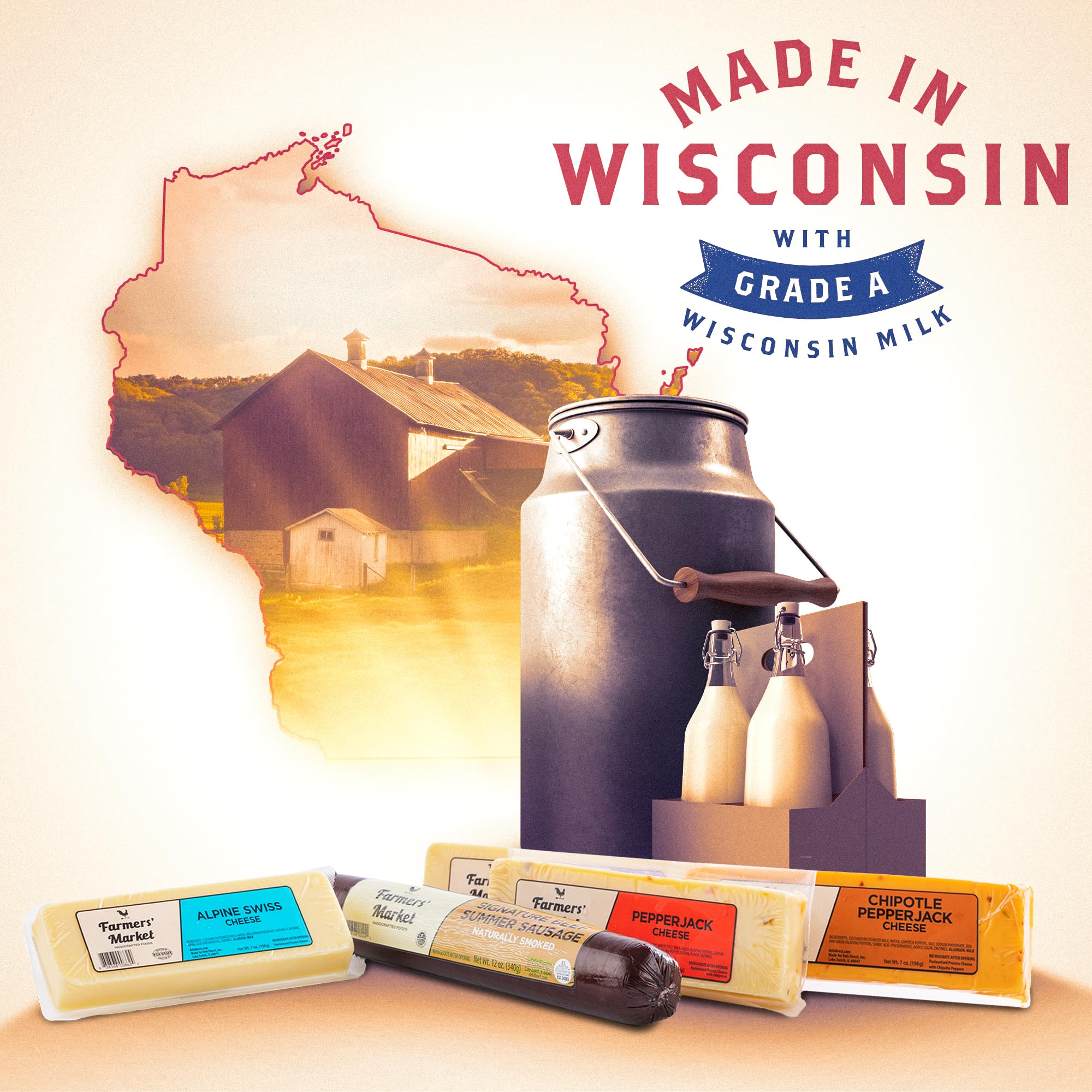 Ellsworth Wisconsin Cheese Curds - Hickory Bacon Flavor (3 Pack) | Fresh Deli Direct Snacks for Parties, Game Nights & Cheese Lovers