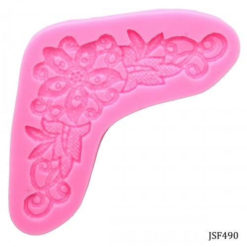 R&H Silicone Lace Corner Molds for Resin Art, Clay Crafts, DIY Decor, Wax, Soap & Candle Making - Perfect for Home Decor, Wedding Centerpieces & Gift Projects