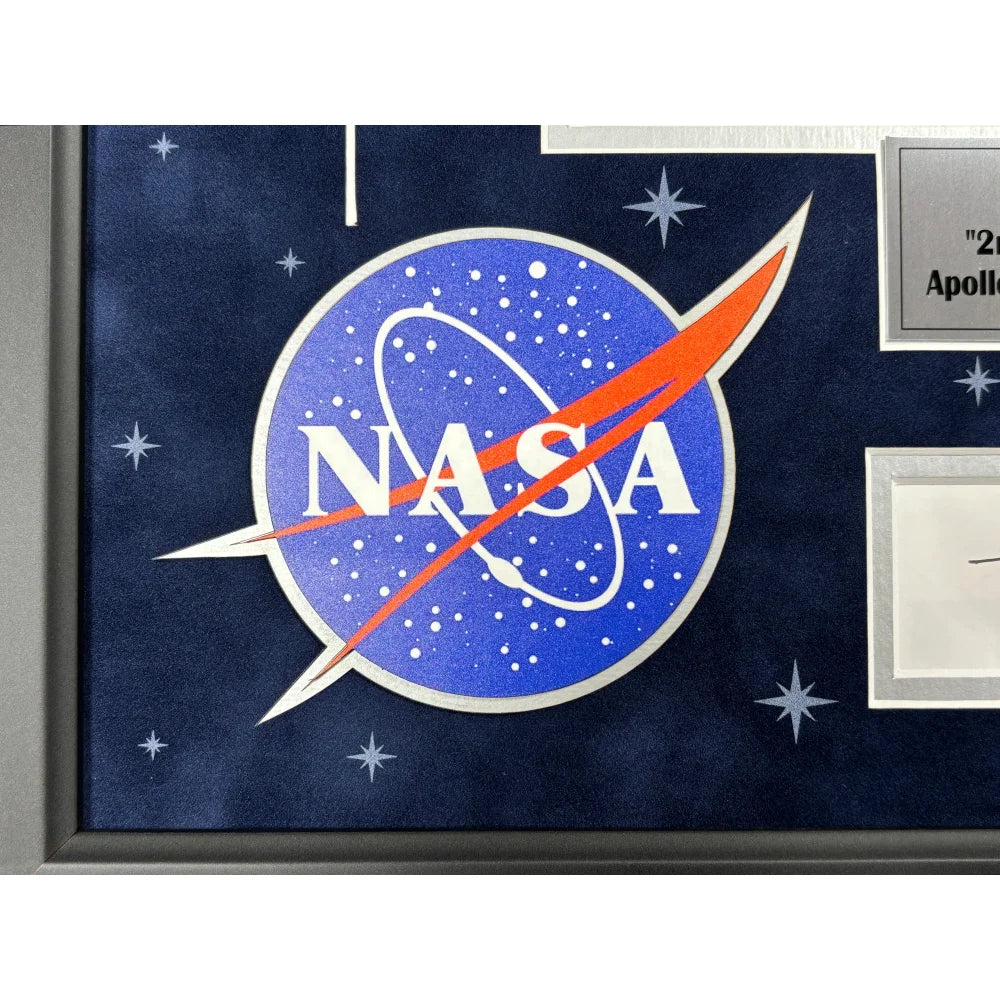 Buzz Aldrin Autographed Apollo 11 Moon Landing Framed Photo - JSA Certified NASA Signed Memorabilia - Perfect for Space Enthusiasts & Home Office Decor