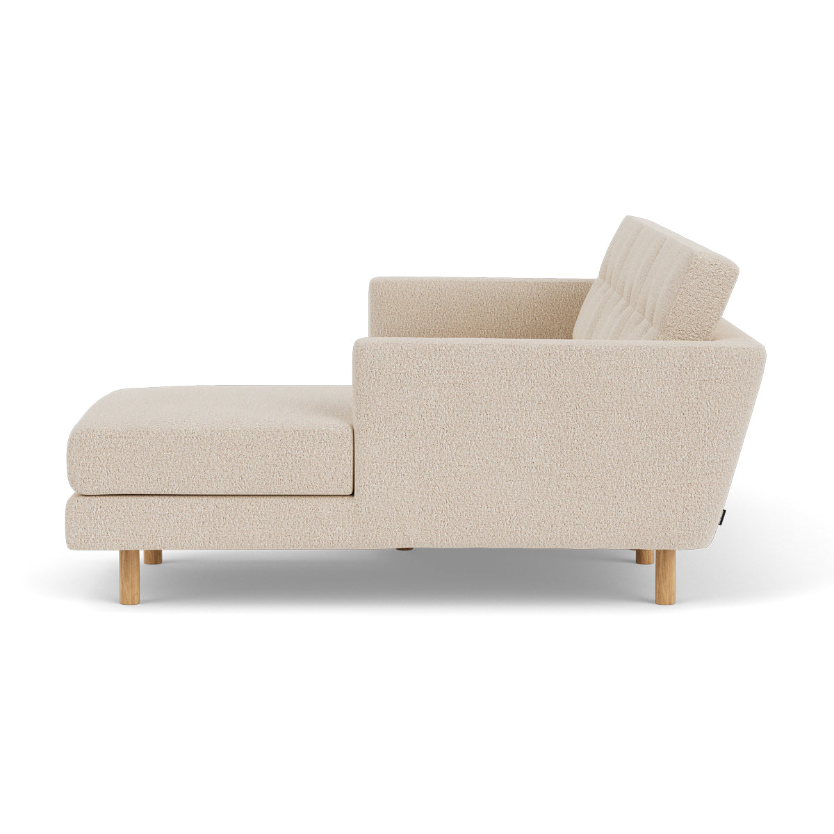 Luxury Conrad Boucle Right Chaise Sofa - Modern Upholstered Sectional Couch for Living Room, Lounge & Home Theater | Soft Chenille Fabric, Comfortable Seating for Family & Guests