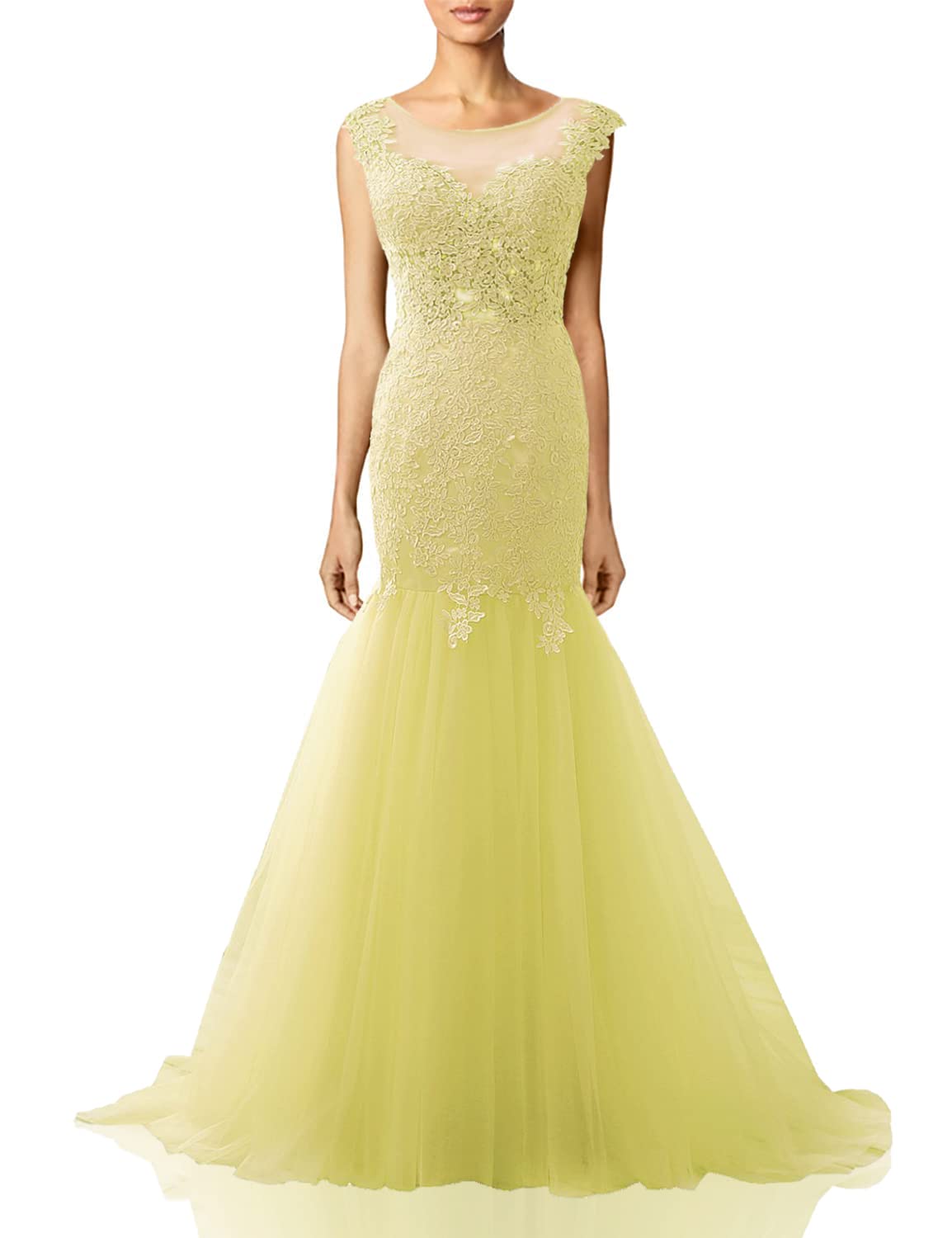 Elegant Lace Long Mermaid Prom Dresses for Women - Formal Evening Gowns for Homecoming, Wedding, Party & Special Occasions