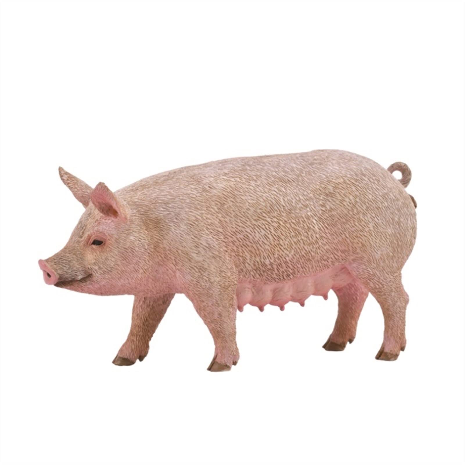 BELLAALONG Realistic Farm Animal Figurines - Simulation Sow Static Model Toy for Home & Office Decor, Creative Gift for Animal Lovers, Jungle Themed Party Decoration