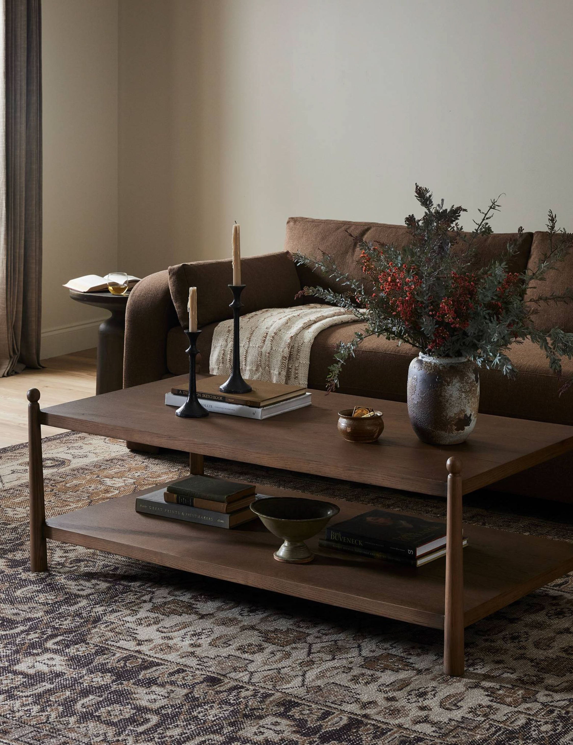 Eldridge Coffee Table by Amber Lewis x Four Hands - Modern Wooden Living Room Table for Home Decor & Entertaining - Perfect for Living Rooms, Lounges & Offices