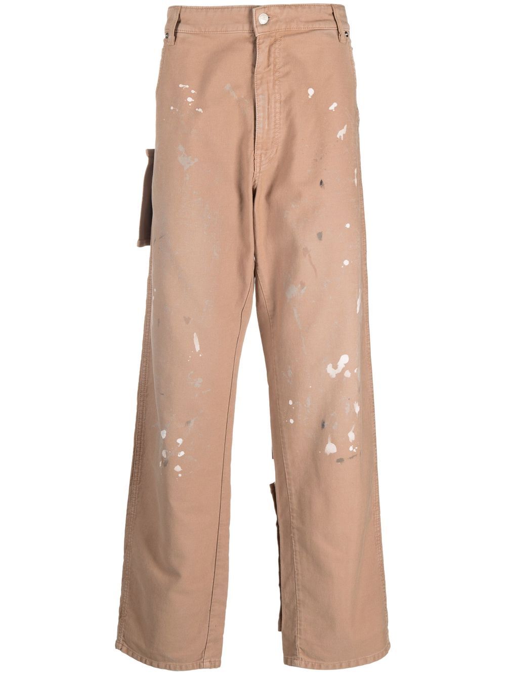 DARKPARK Men's Casual Beige Trousers - Comfortable Slim Fit Pants for Work, Travel & Everyday Wear