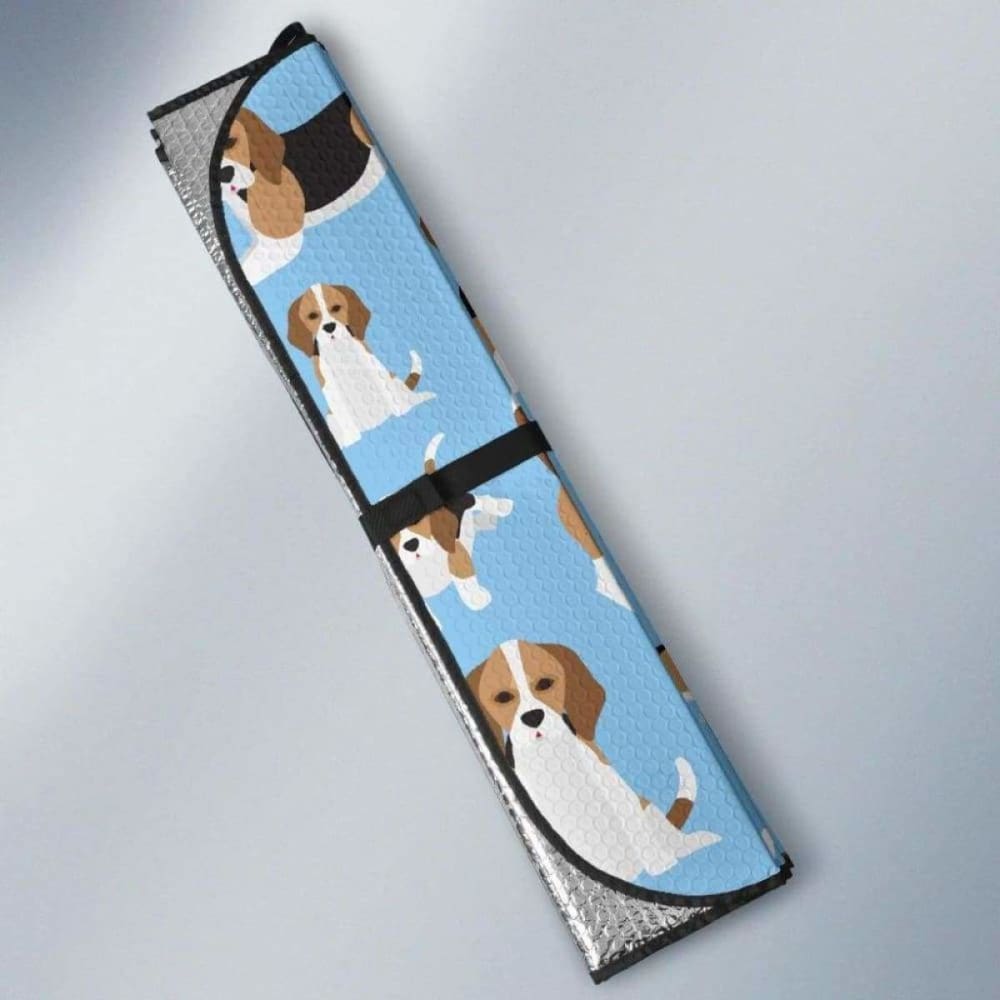 Beagle Dog Pattern Car Sun Shade - UV Protection for Pets & Kids - Perfect for Travel, Road Trips, and Summer Driving