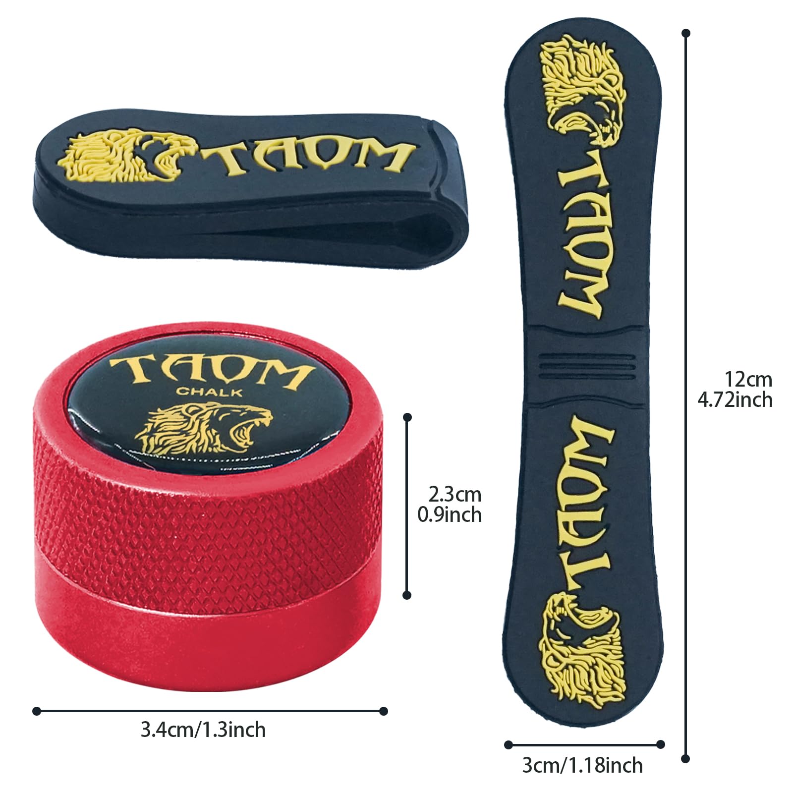 **TAOM Round Magnetic Pool Chalk Holder - Portable Billiard Chalk Cube Case for Cue Tips | Durable Snooker & Pool Table Accessories | Perfect for Home, Bar, and Professional Game Rooms**