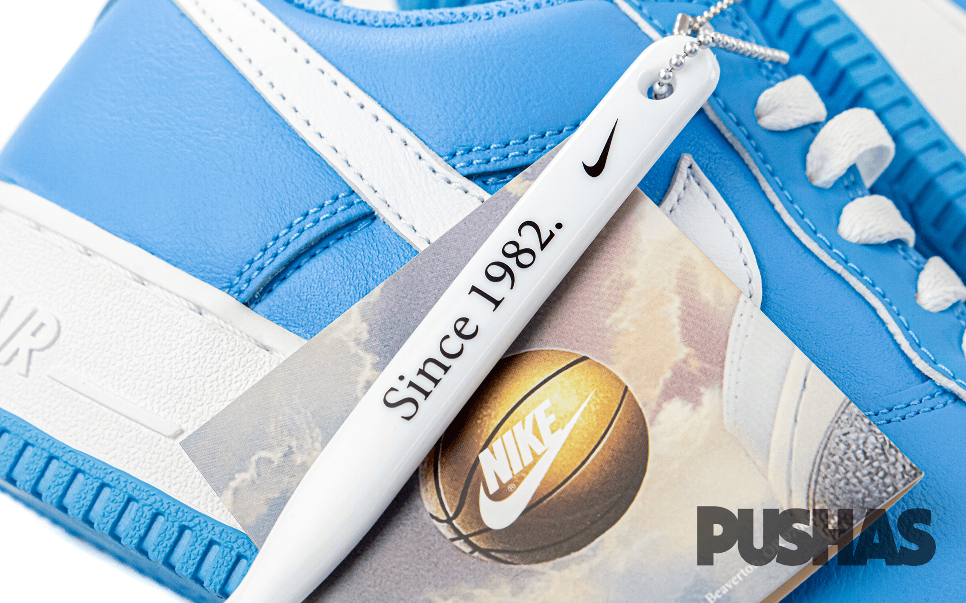 Nike Air Force 1 Low '07 Retro Sneakers - University Blue Color of the Month (2022) | Men's Basketball Shoes for Casual Wear & Street Style Fashion