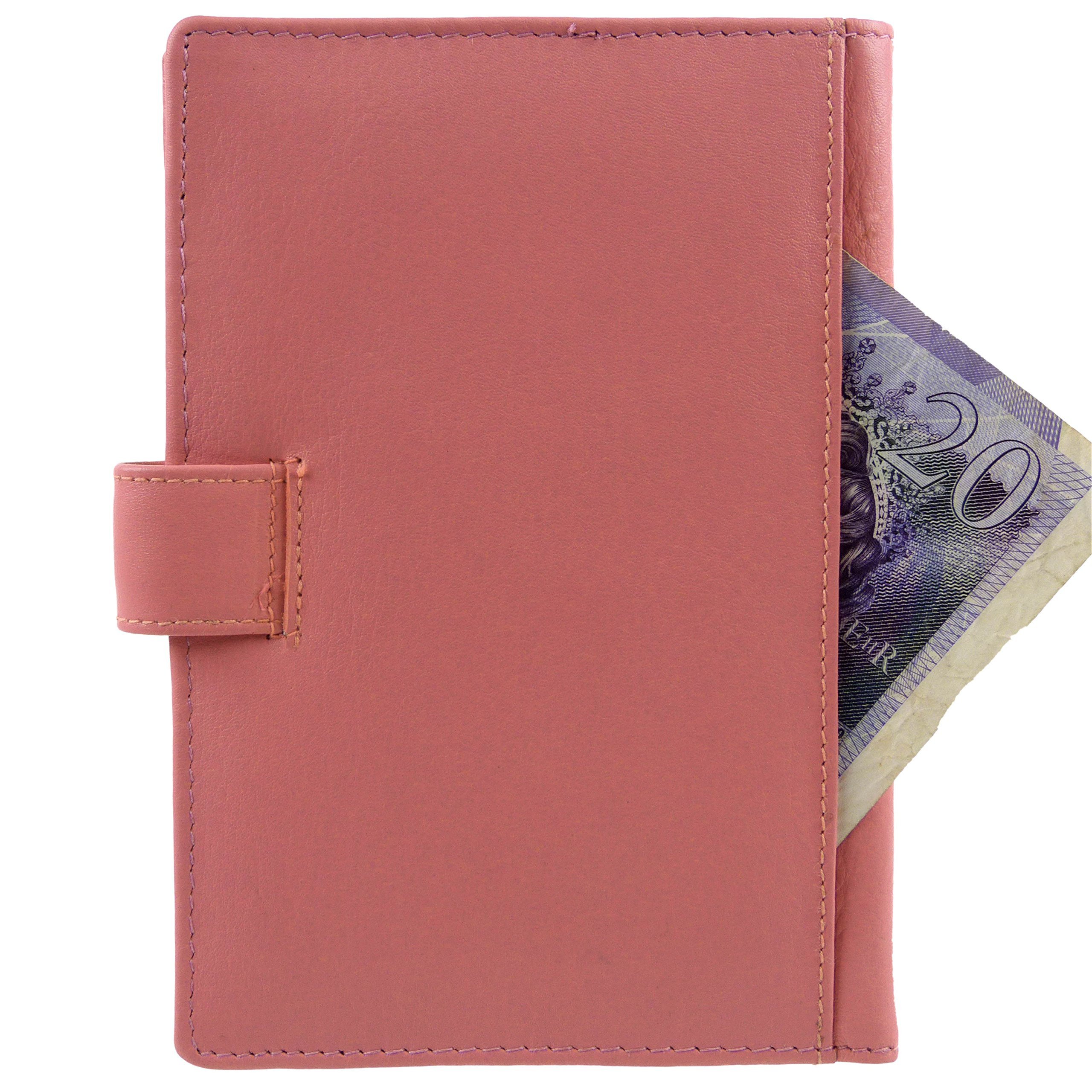 Women's Genuine Leather Passport Holder - RFID Blocking Travel Wallet Organizer for Documents & Credit Cards - Perfect for International Travel & Business Trips
