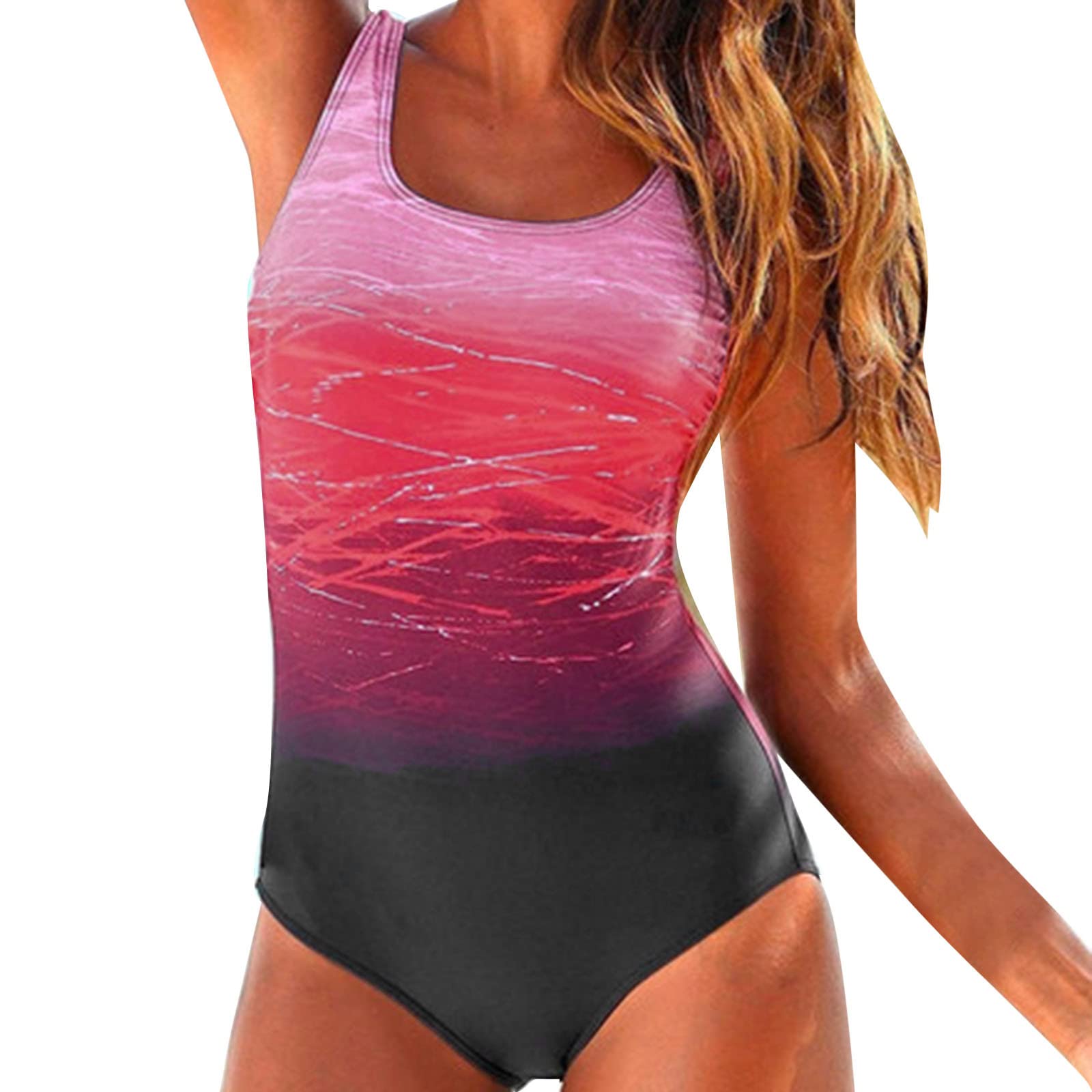 Women's Tummy Control One Piece Swimsuit - Vintage Push Up Bathing Suit Plus Size Swimwear for Beach, Pool & Vacation | Slimming Swimdress for Women