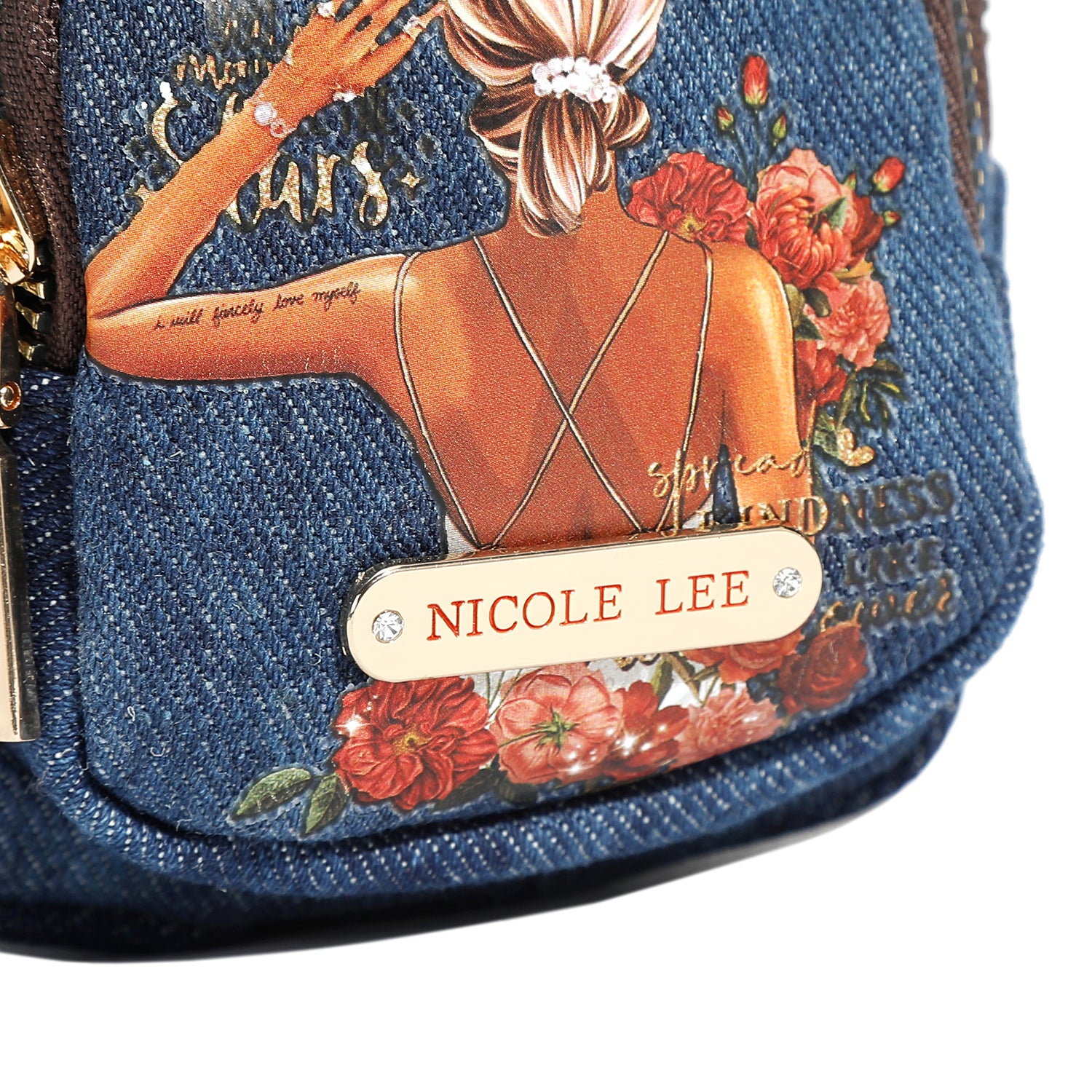 Stylish Denim Backpack Coin Purse for Women & Men - Trendy Small Wallet with Zipper - Perfect for Travel, Shopping & Everyday Use