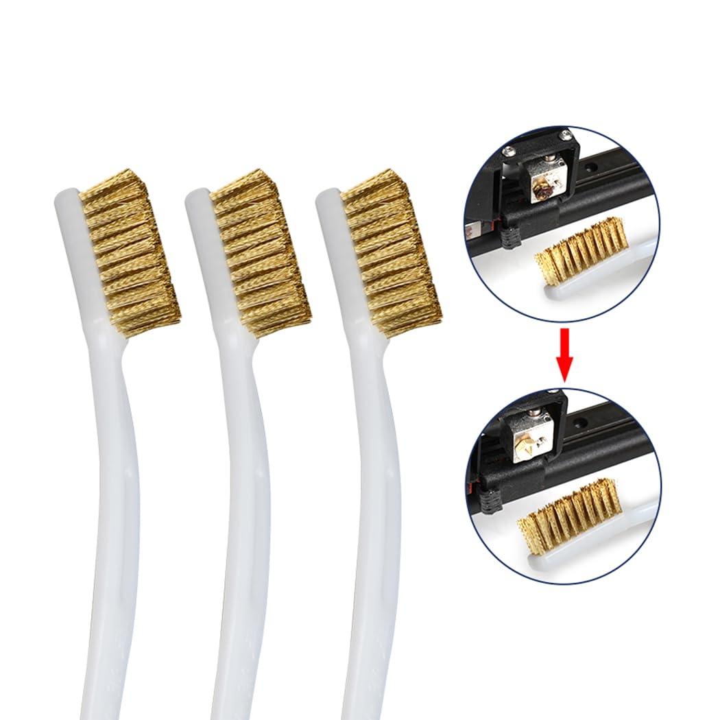 HiLetgo 3D Printer Cleaning Tool Kit - Nozzle Cleaning Needle, Brush, ESD Tweezers & L-Shaped Wrenches - Essential Maintenance Tools for Creality Ender 3, Prusa, Anycubic | Perfect for Removing Clogs, Filament Residue & Nozzle Cleaning