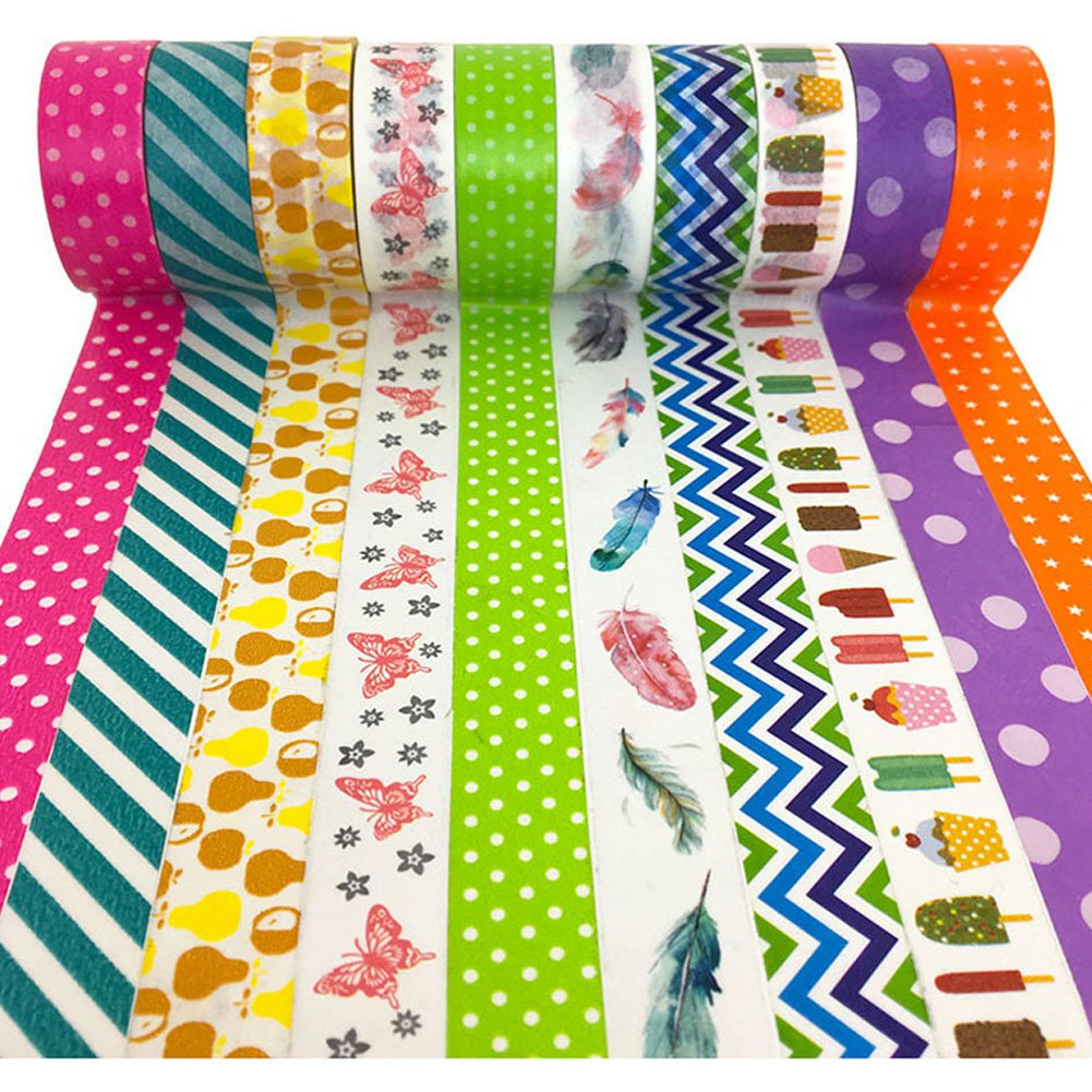 30 Rolls 15mm x 5m Decorative Washi Tape Set with 2 Dispensers - DIY Masking Adhesive Tapes for Scrapbooking, Journaling, Gift Wrapping & Home Decor - Brown Craft Tape Collection with Storage Organizer