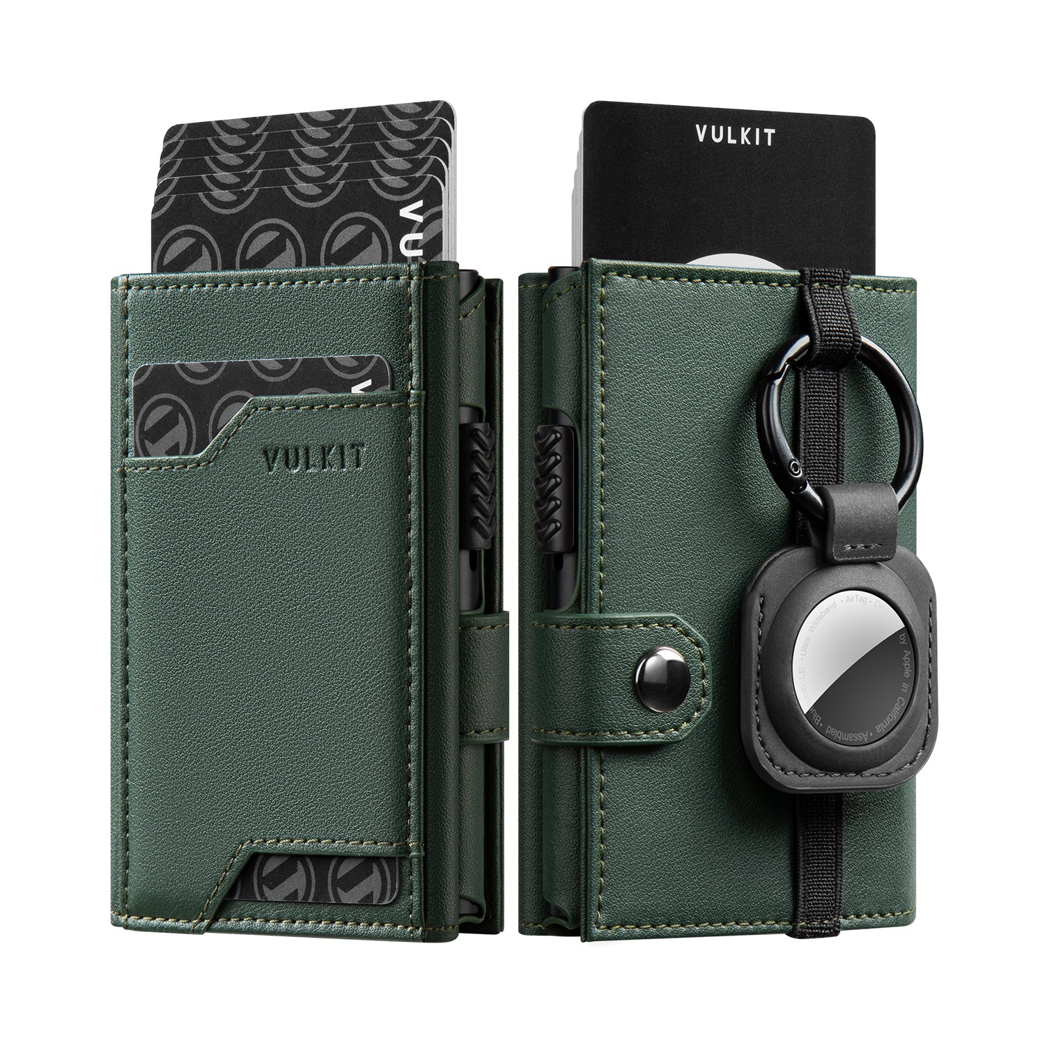 VC311 RFID Blocking Pop Up Wallet with Banknote Compartment & ID Window - Removable AirTag Holder (AirTag Not Included) - Perfect for Travel, Business & Everyday Use