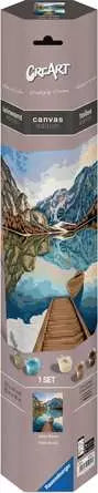 CreArt Lake Views Canvas - Stunning Hand-Painted Landscape Wall Art for Home & Office Decor | Perfect for Living Room, Bedroom, or Gift
