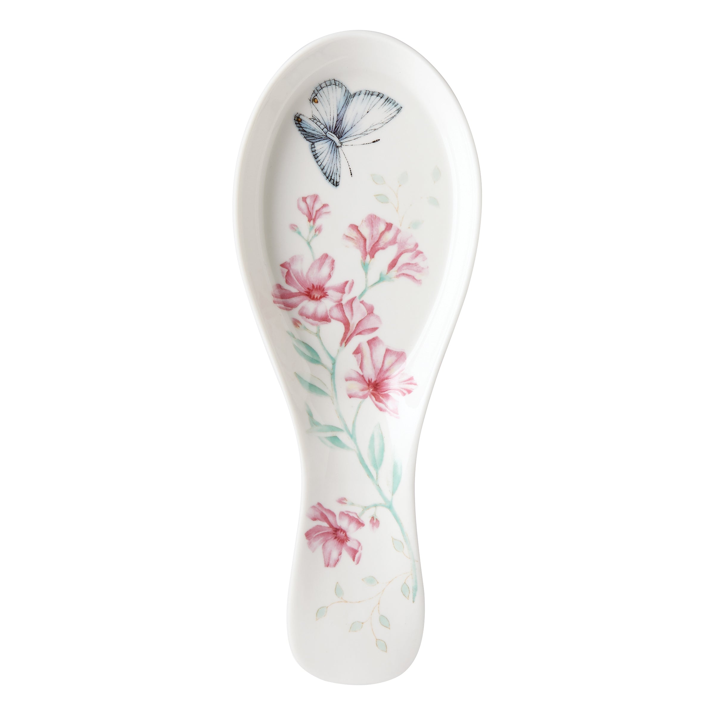Butterfly Meadow Ceramic Spoon Rest - Kitchen Utensil Holder for Cooking & Serving - Perfect for Stovetop, Countertop, and Dining Table Use