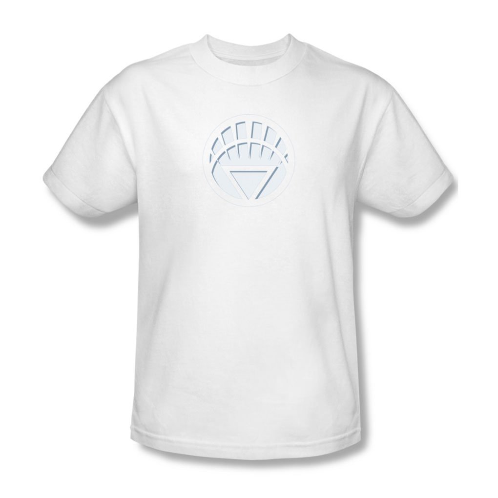 Green Lantern White Lantern Logo T-Shirt for Men - Official DC Comics Superhero Graphic Tee - Perfect for Cosplay, Comic Con & Superhero Fans