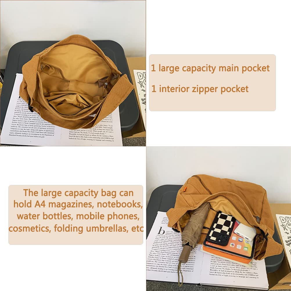 Stylish Canvas Crossbody Bag for Women - Fashion Messenger Purse with Wallet Compartment, Durable Shoulder Bag for Travel, Work & Everyday Use